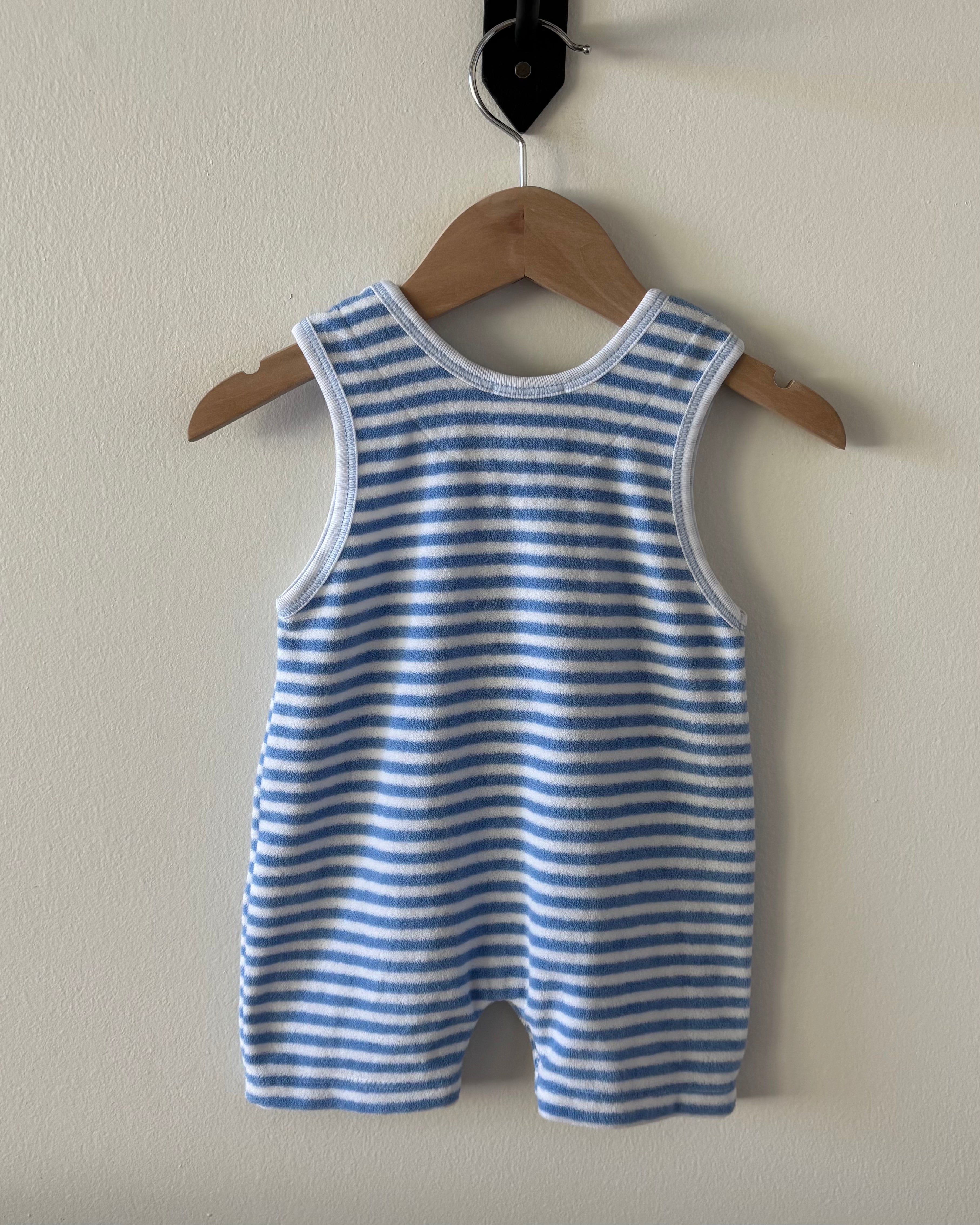 Kissy Kissy - NWT Blue Stripe Terry Onsie 3-6M