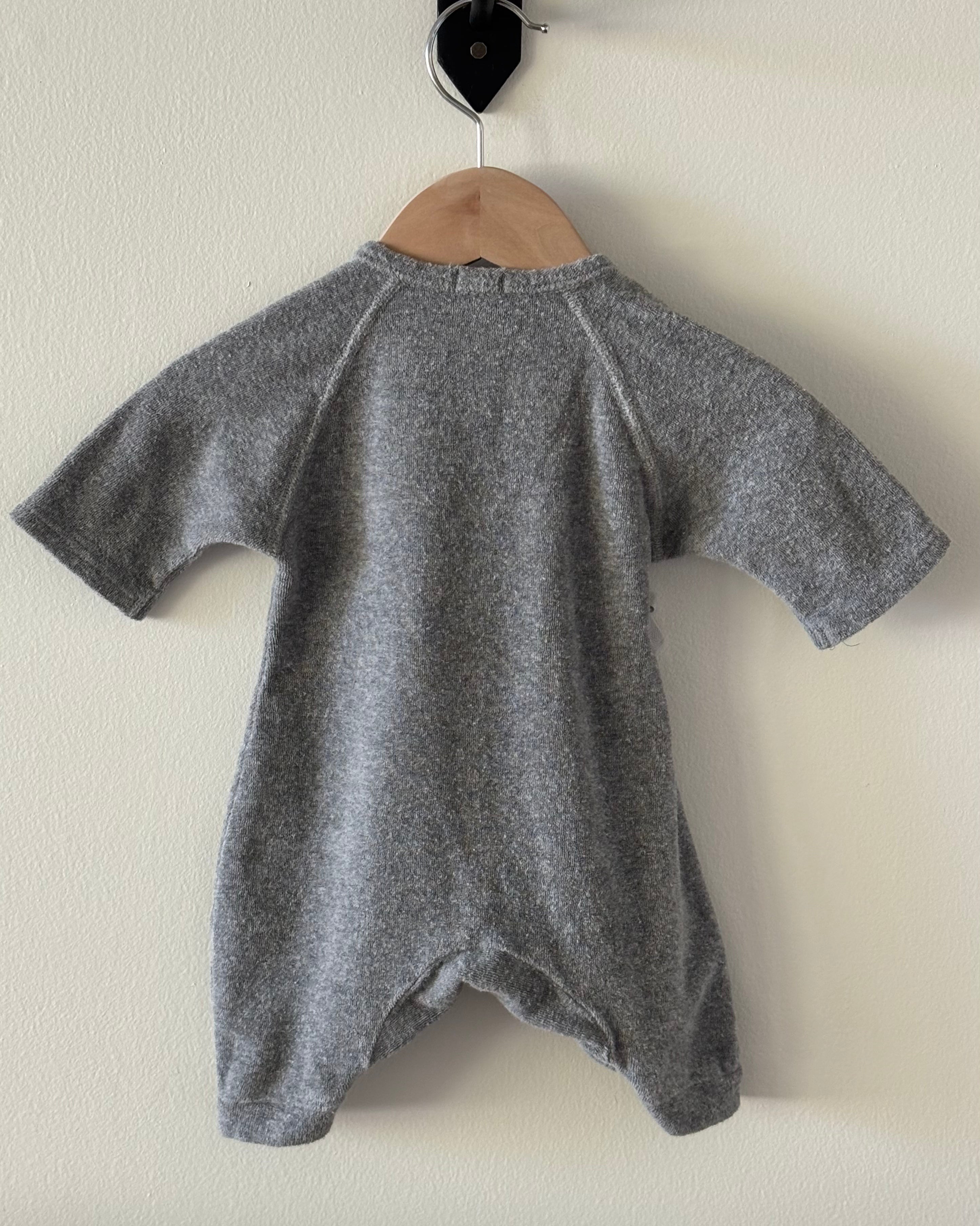 Makie - Grey Terry Onsie 3-6M