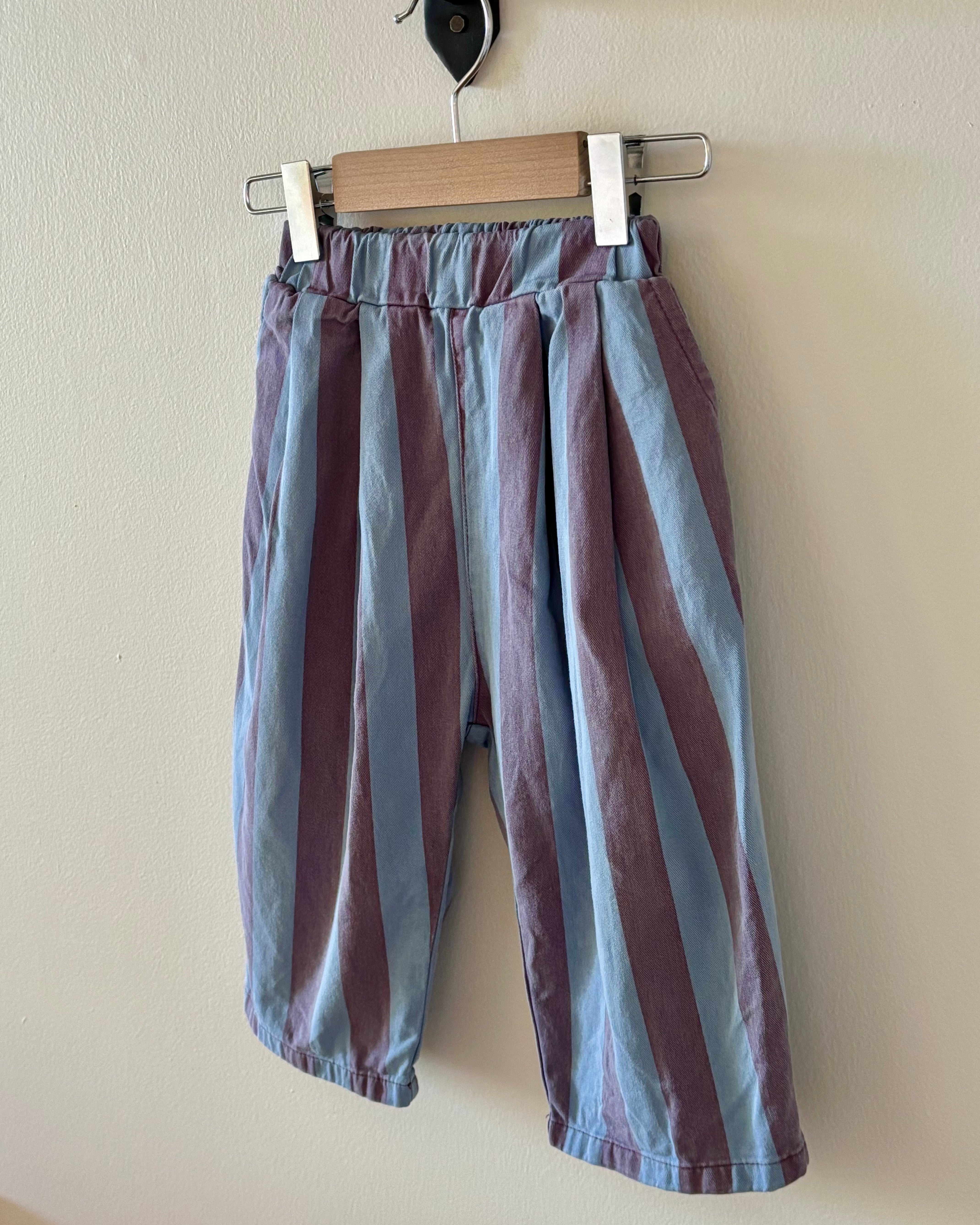 Purple Blue Stripe Pants 3Y