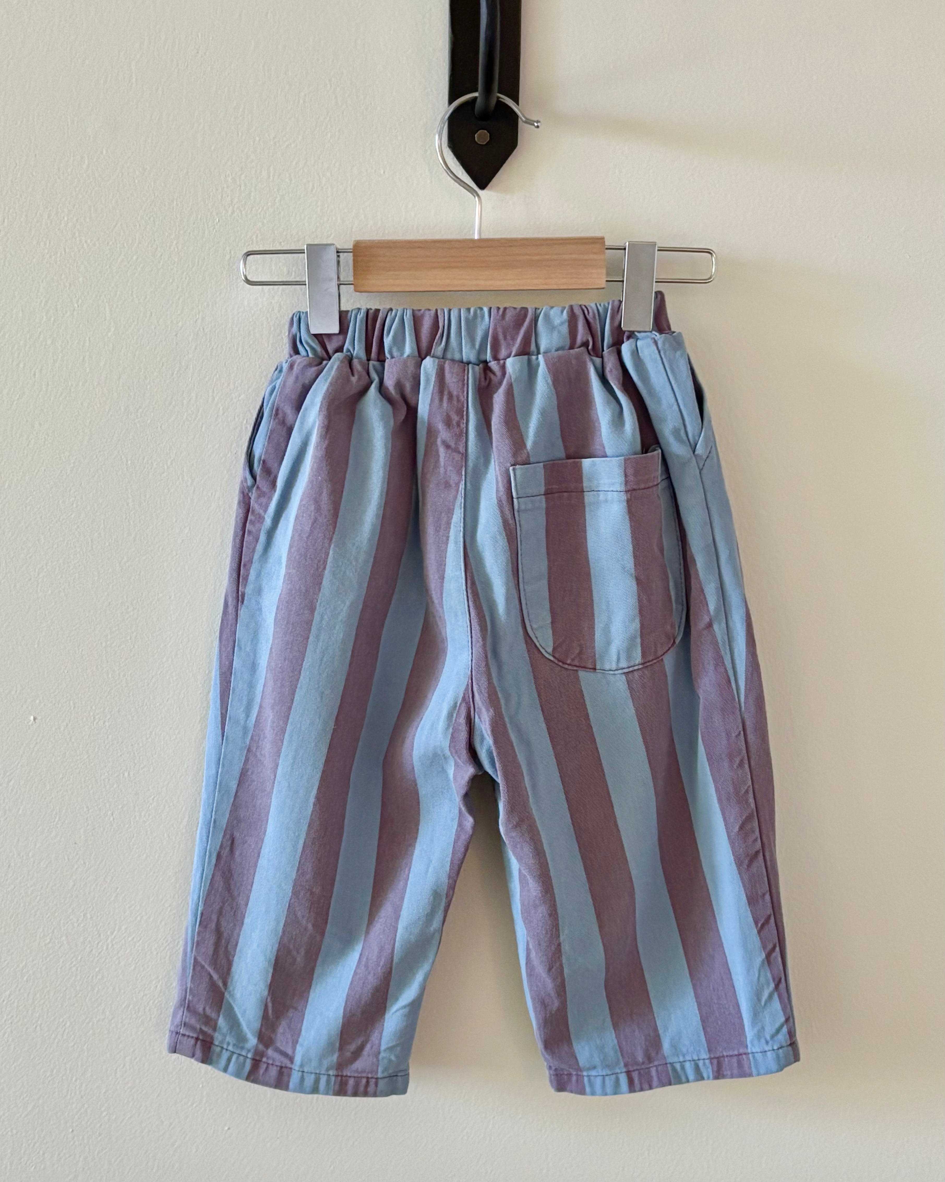 Purple Blue Stripe Pants 3Y