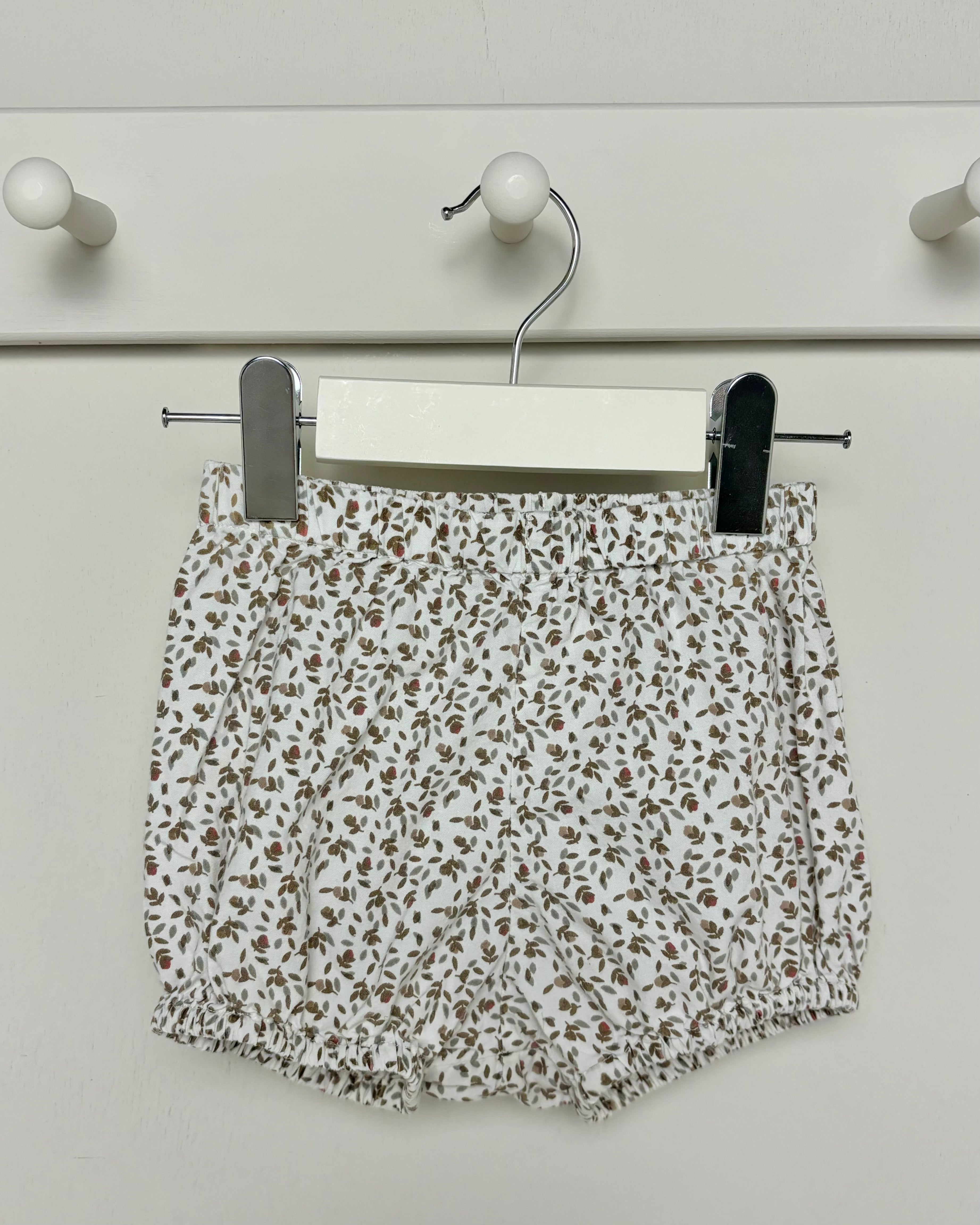 Little Cotton Clothes - Brown Floral Bloomers 2Y