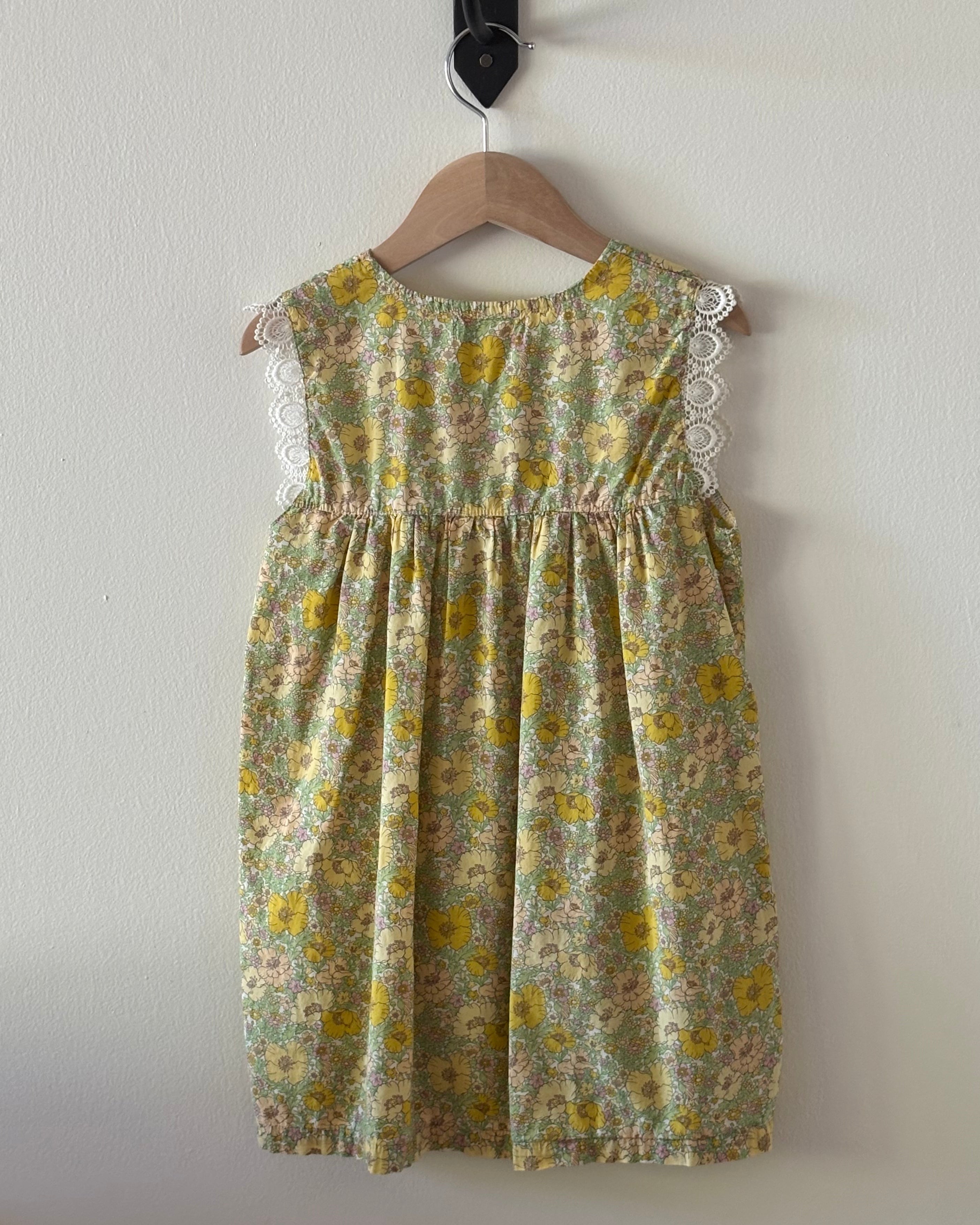 La Petite Collection - Yellow Floral Dress 4Y