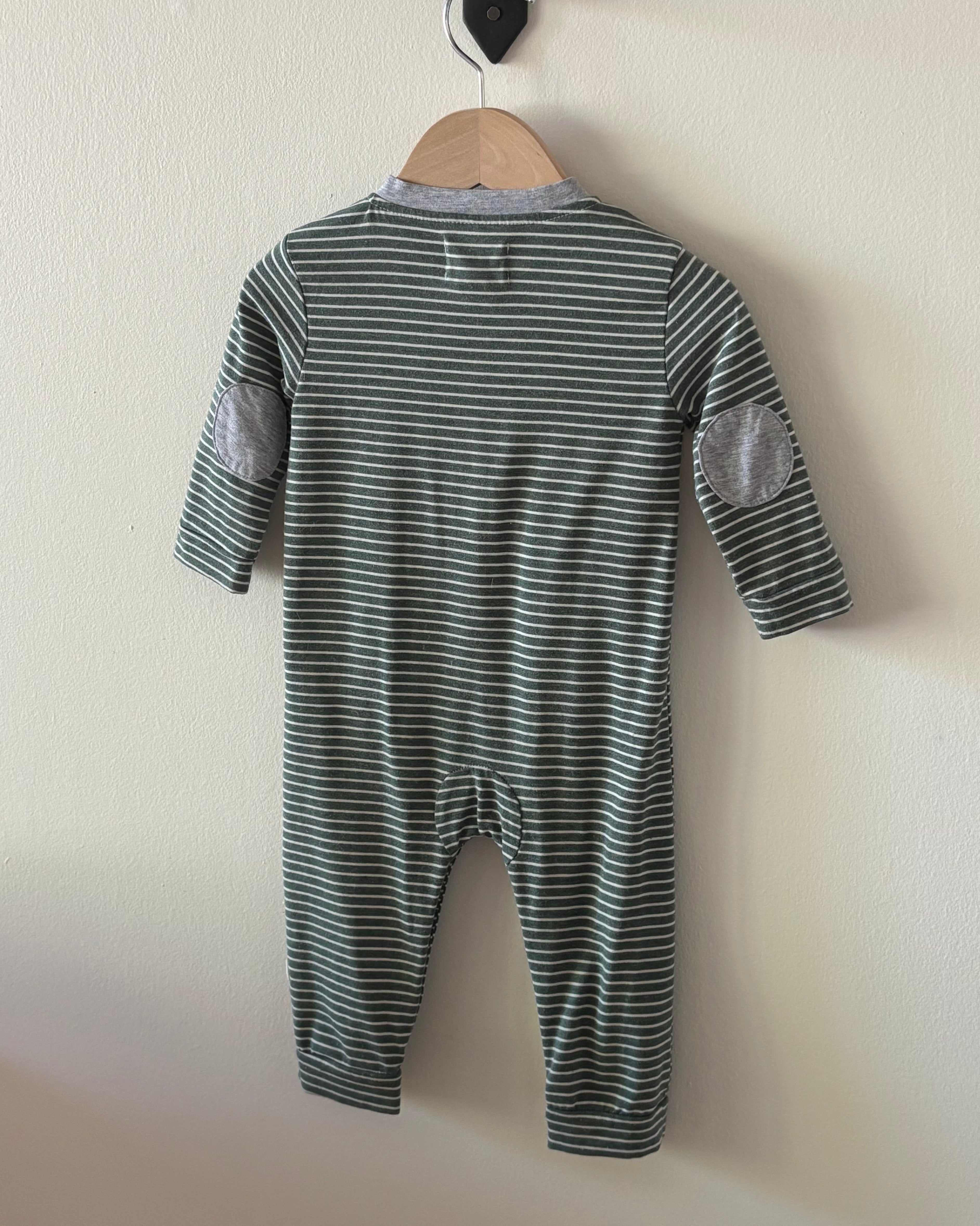 Me & Henry - Green Striped Onsie 9-12mo