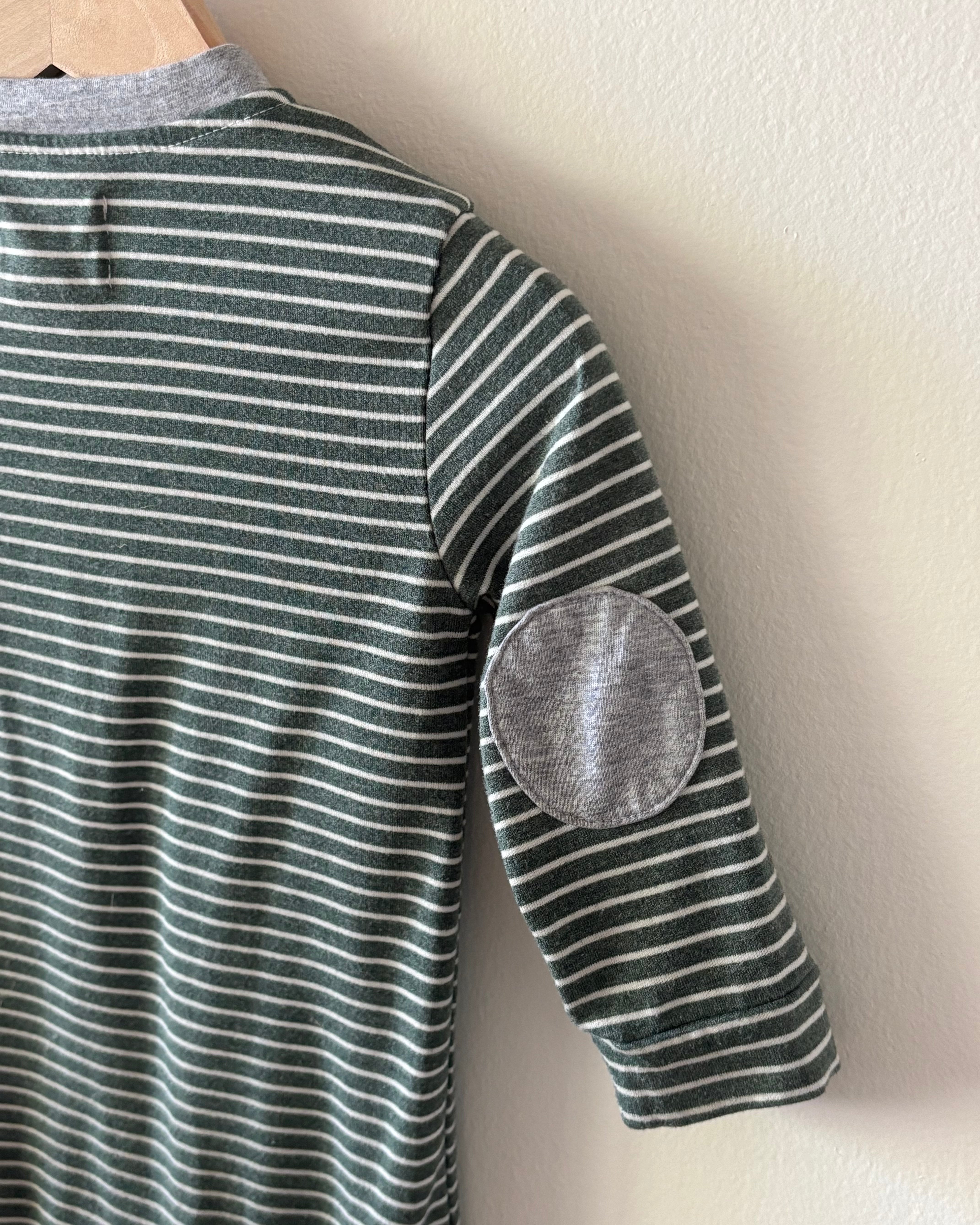 Me & Henry - Green Striped Onsie 9-12mo