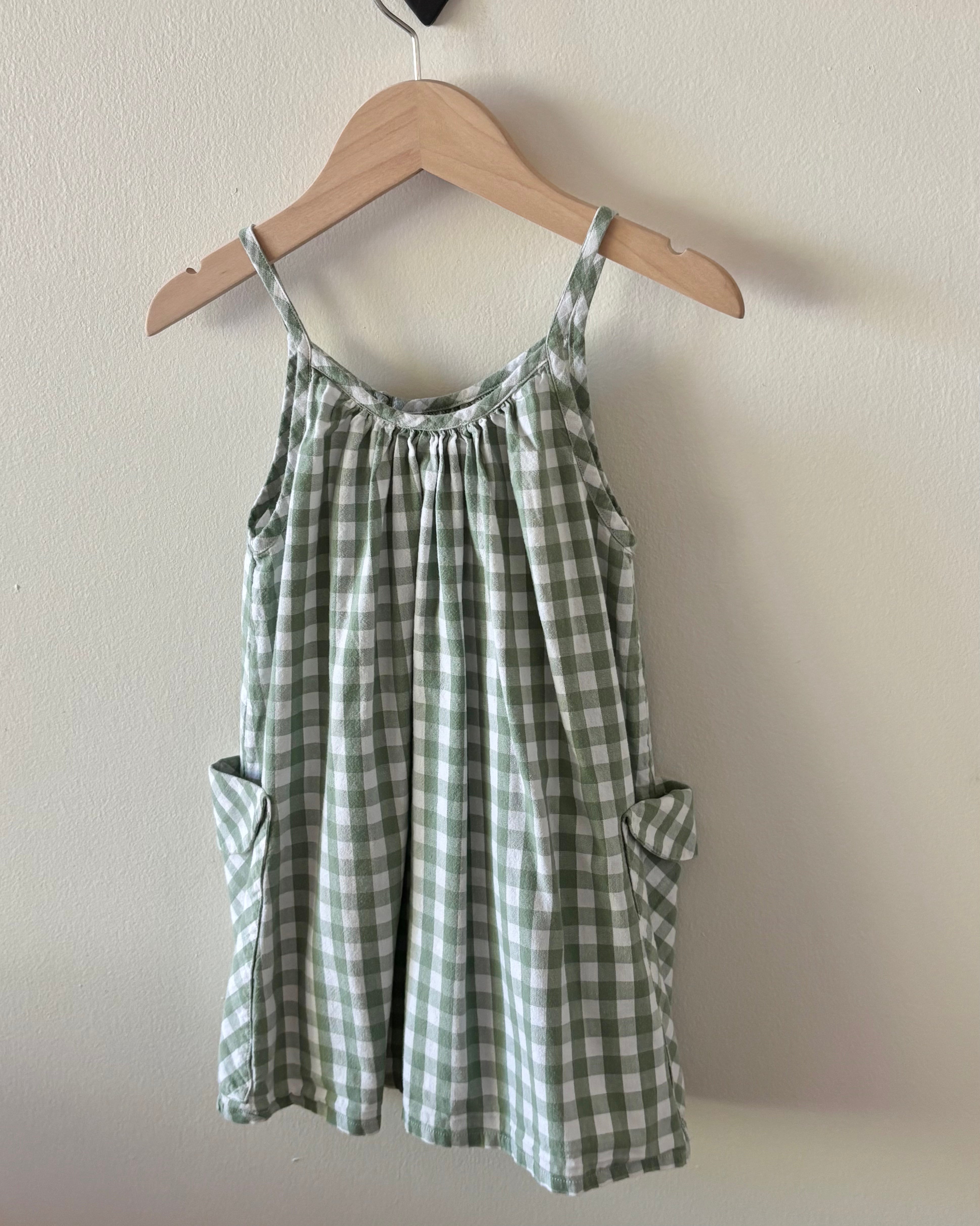 Wren - Green Gingham Dress 2-3Y