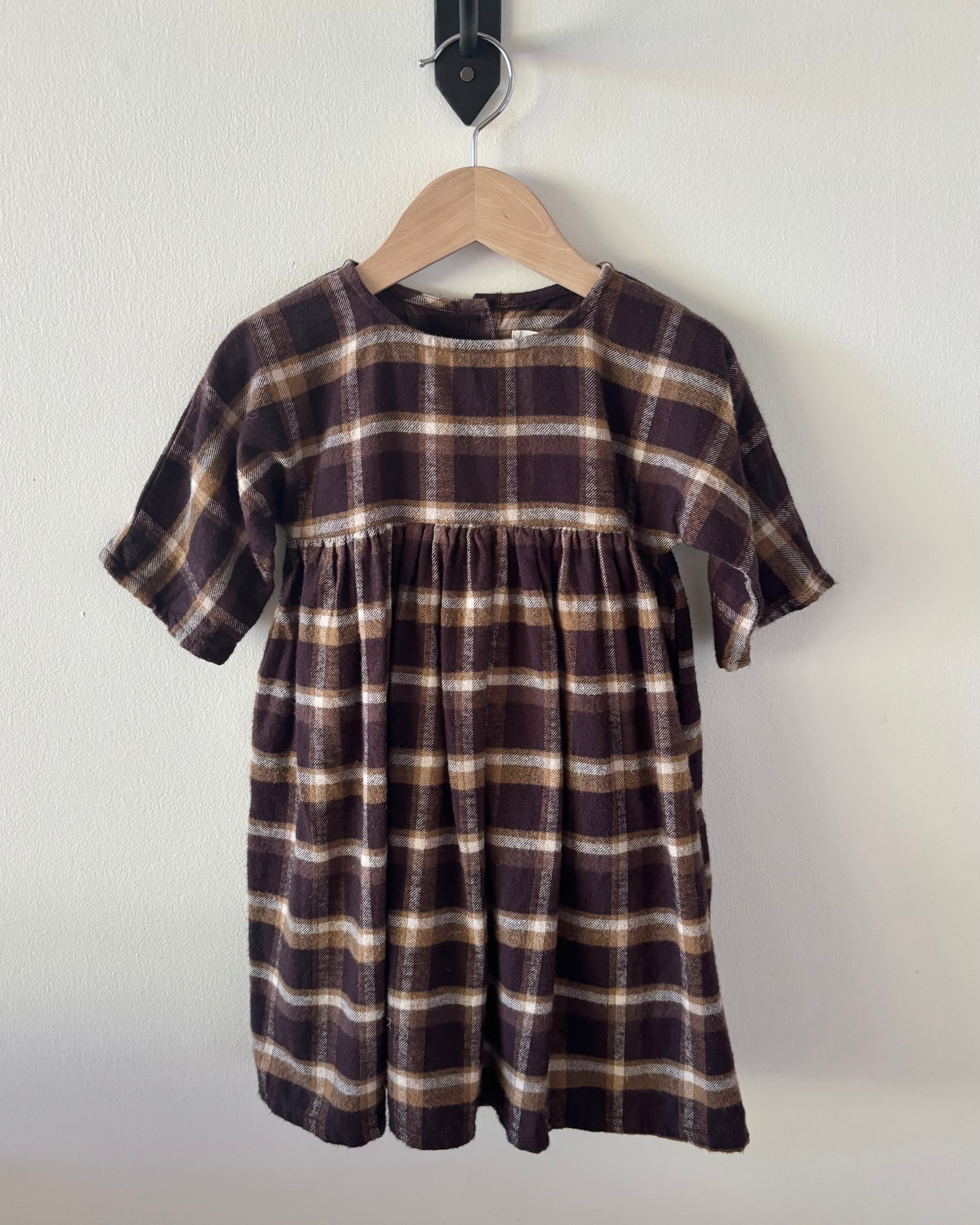Simple Folk - Flannel dress 2-4Y