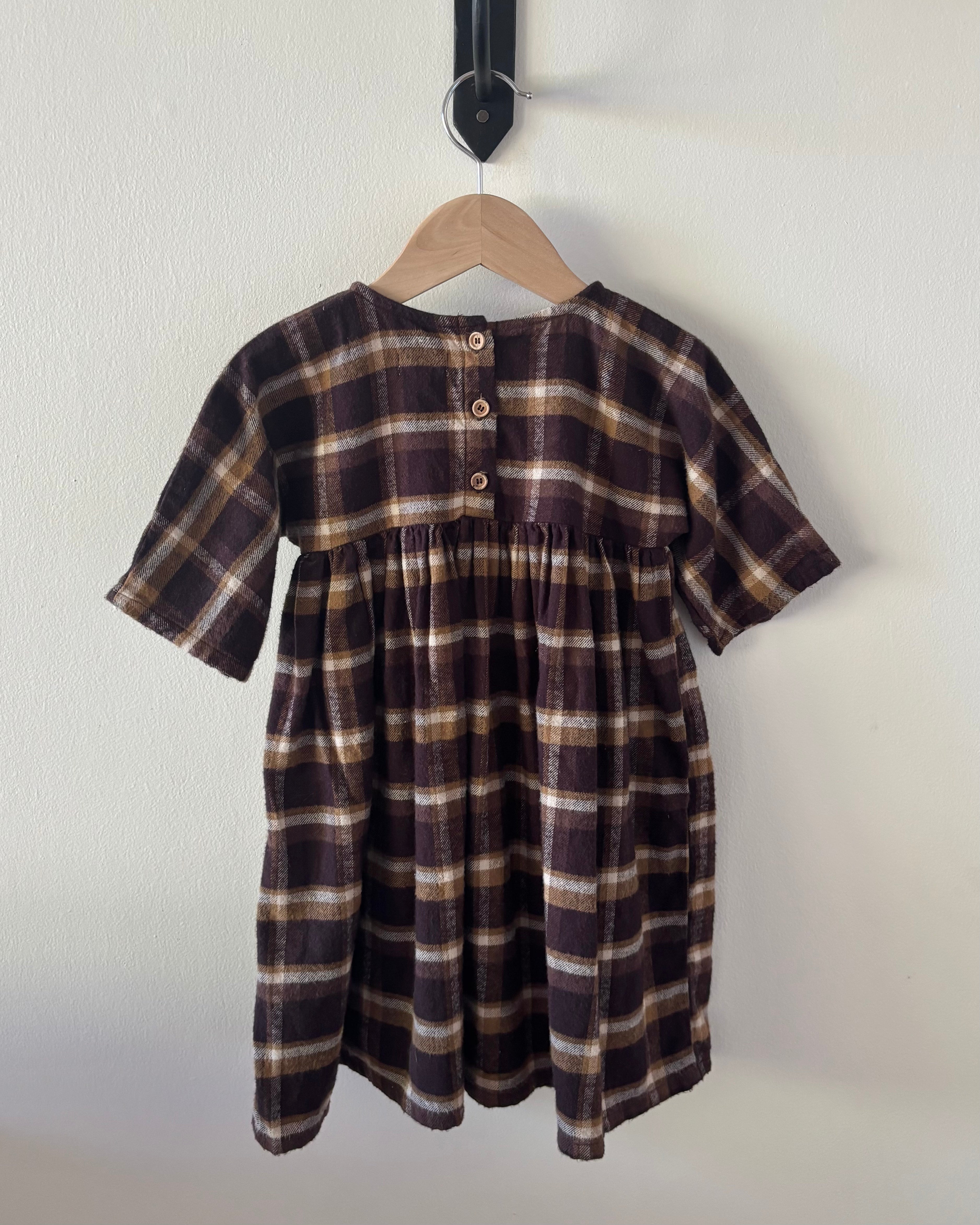 Simple Folk - Flannel dress 2-4Y