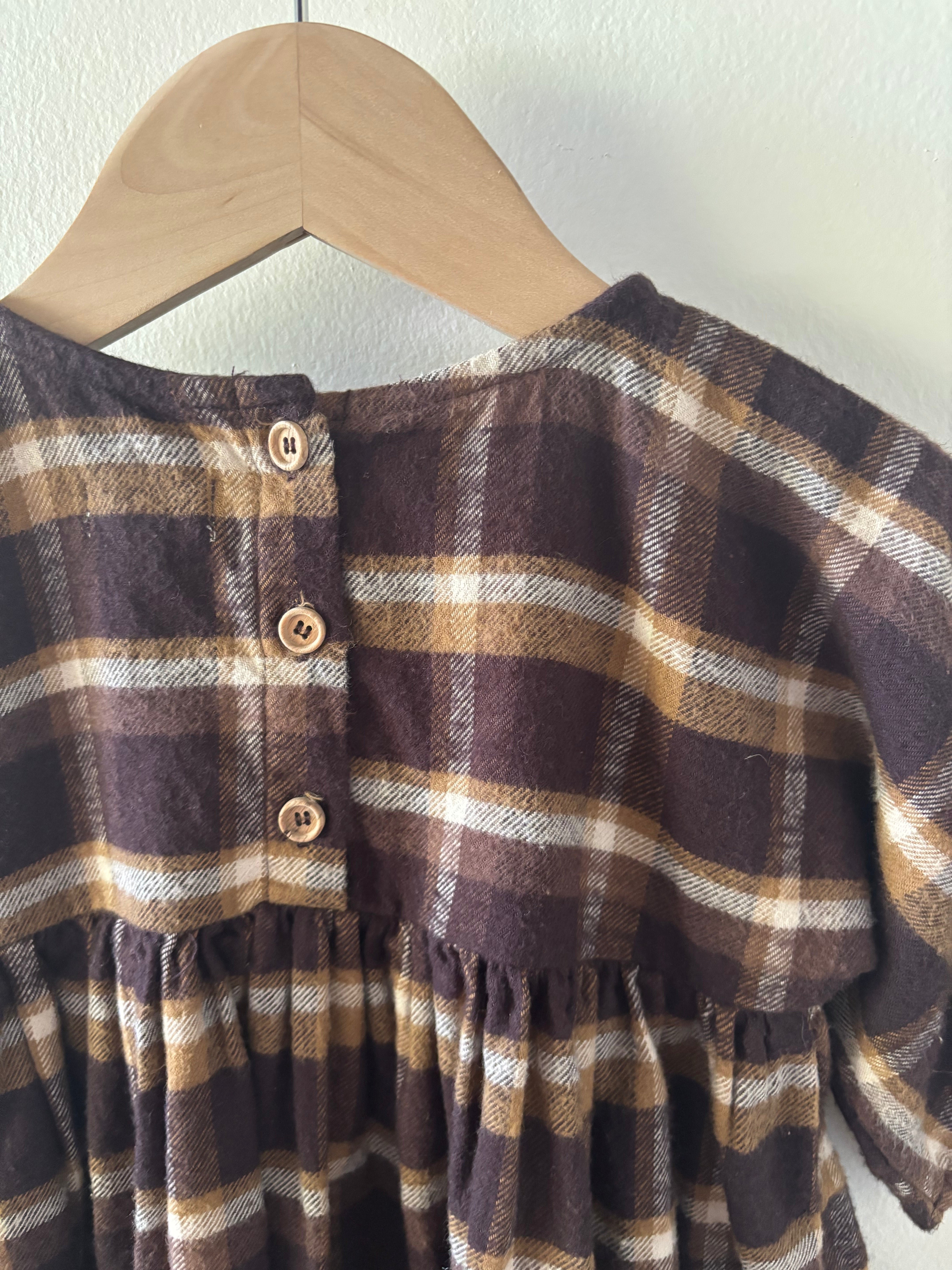 Simple Folk - Flannel dress 2-4Y
