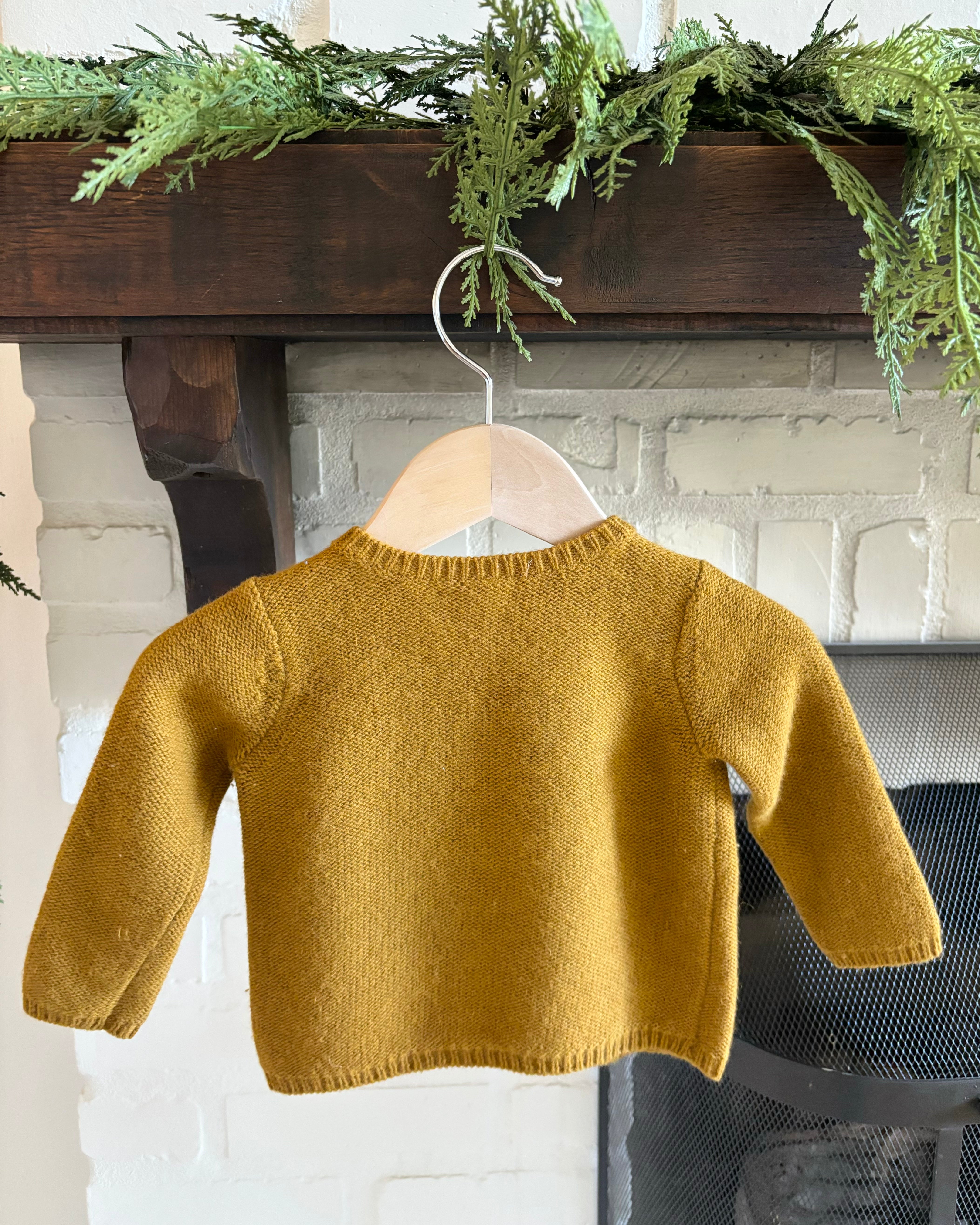Bonpoint - Marigold Shoe Embroidered Sweater 6-12M