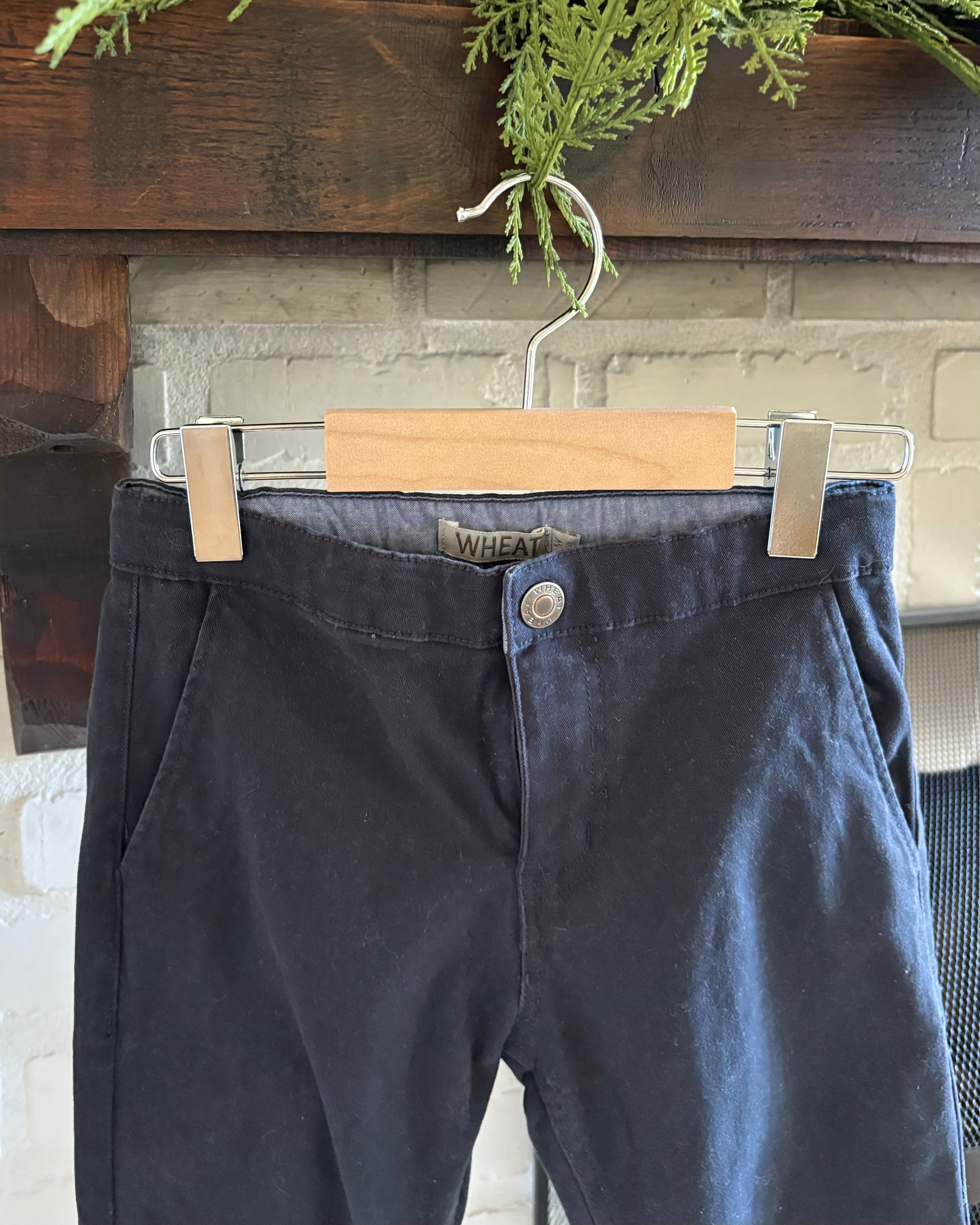 Wheat - Navy Blue Chino Pants 5Y