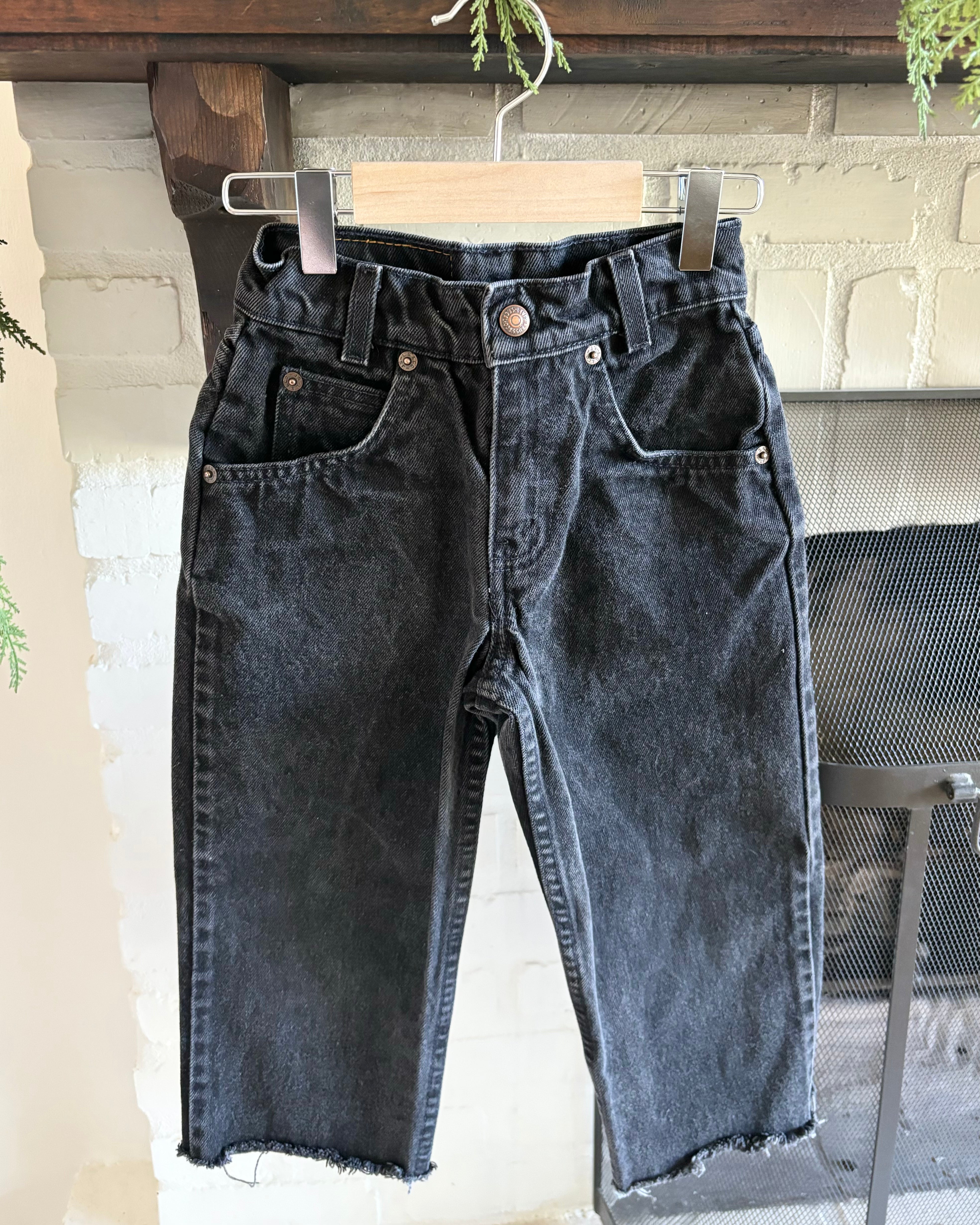Vintage - Levi's 550 Black Jeans 5-6Y