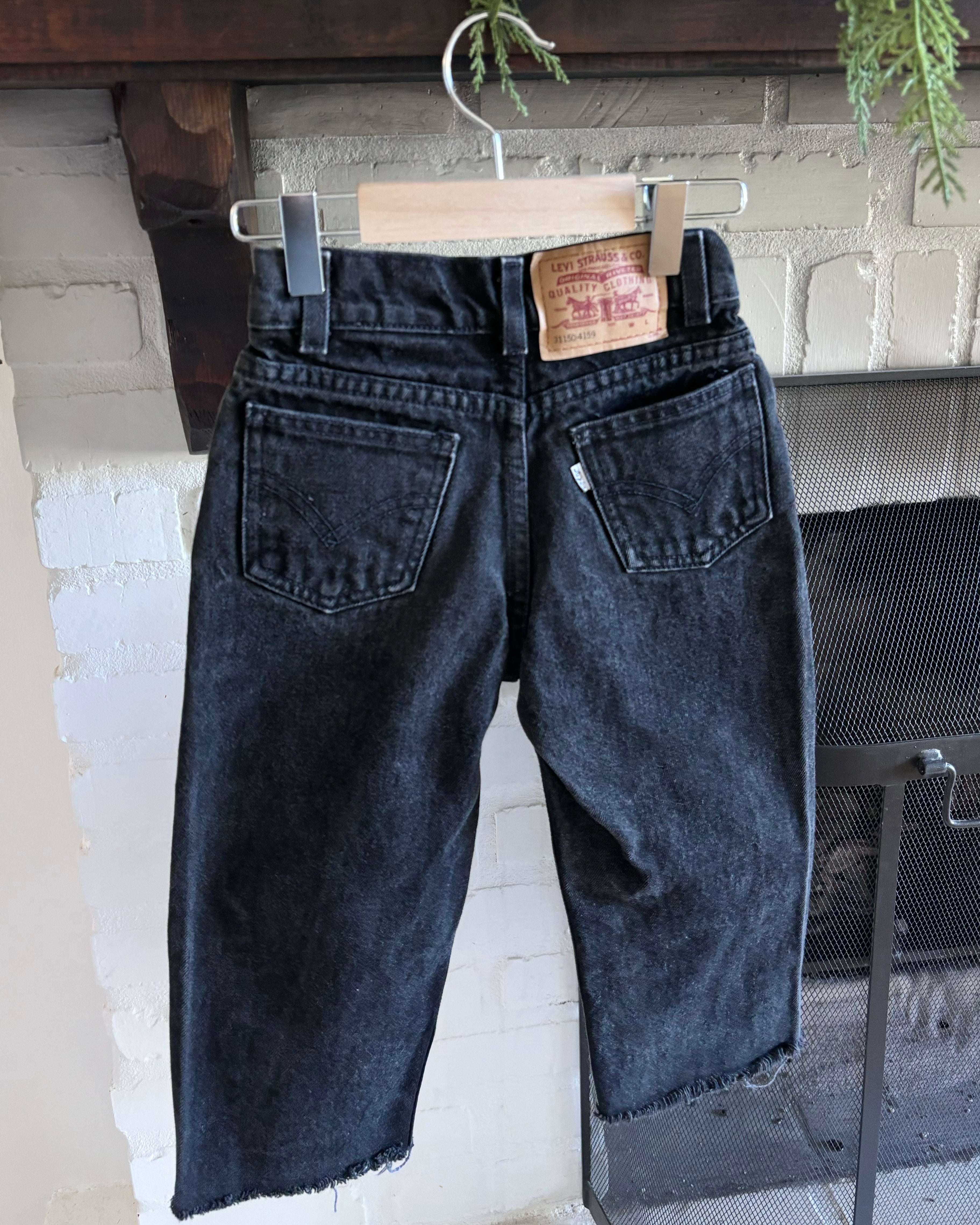 Vintage - Levi's 550 Black Jeans 5-6Y