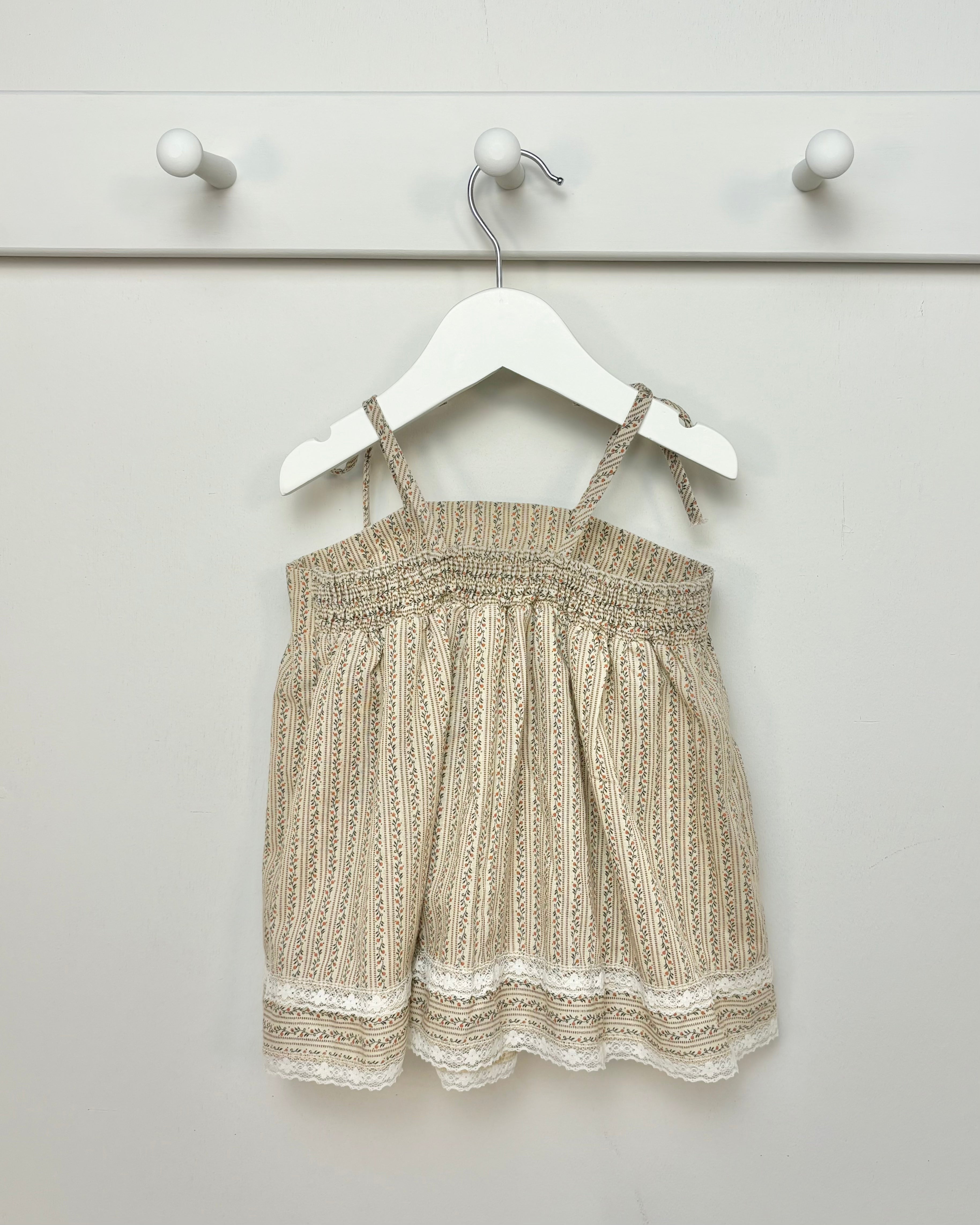 Vintage - 1970's Girls Shoulder Tie Top 5-6Y