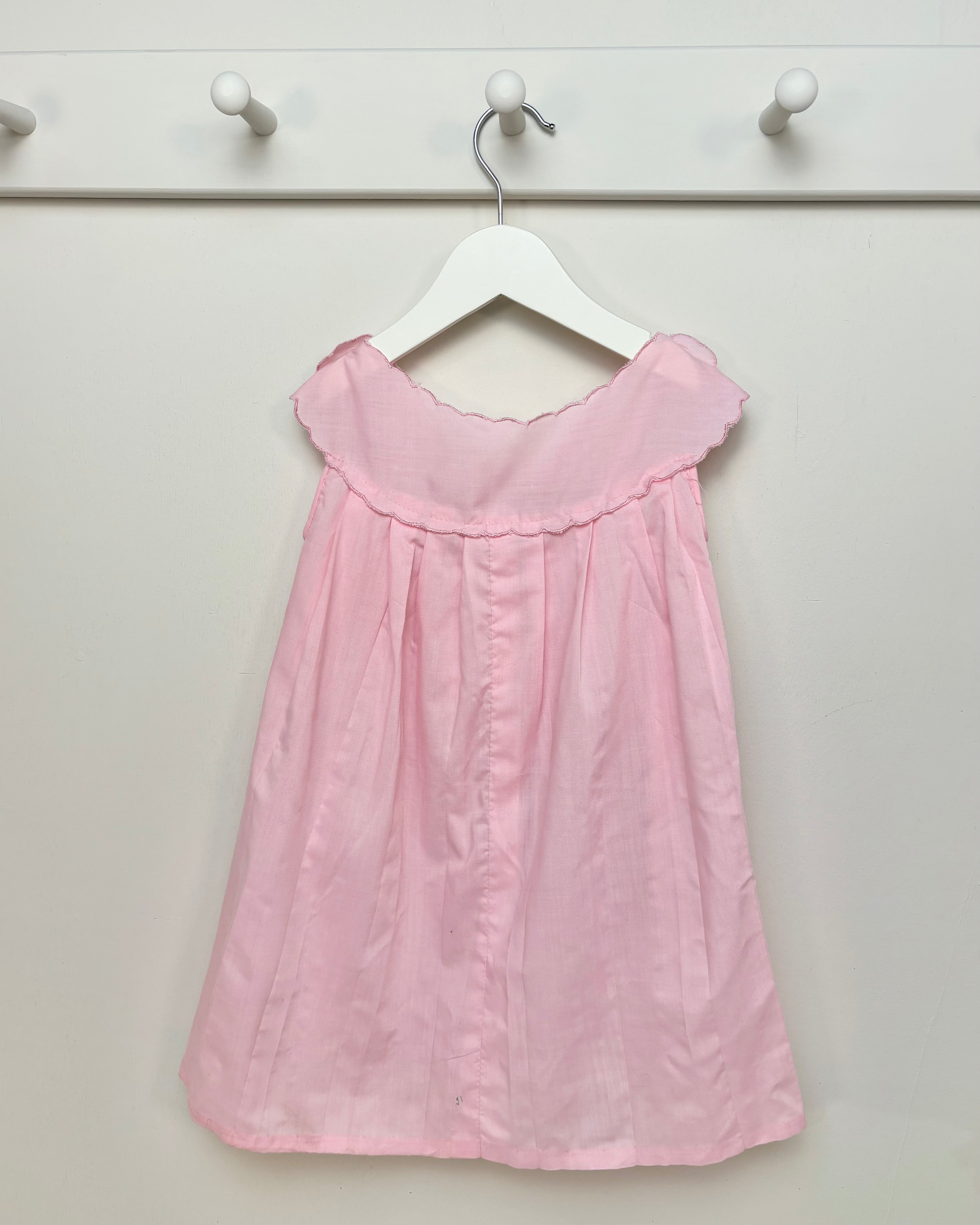 Vintage - Pink embroidered dress 3-4Y