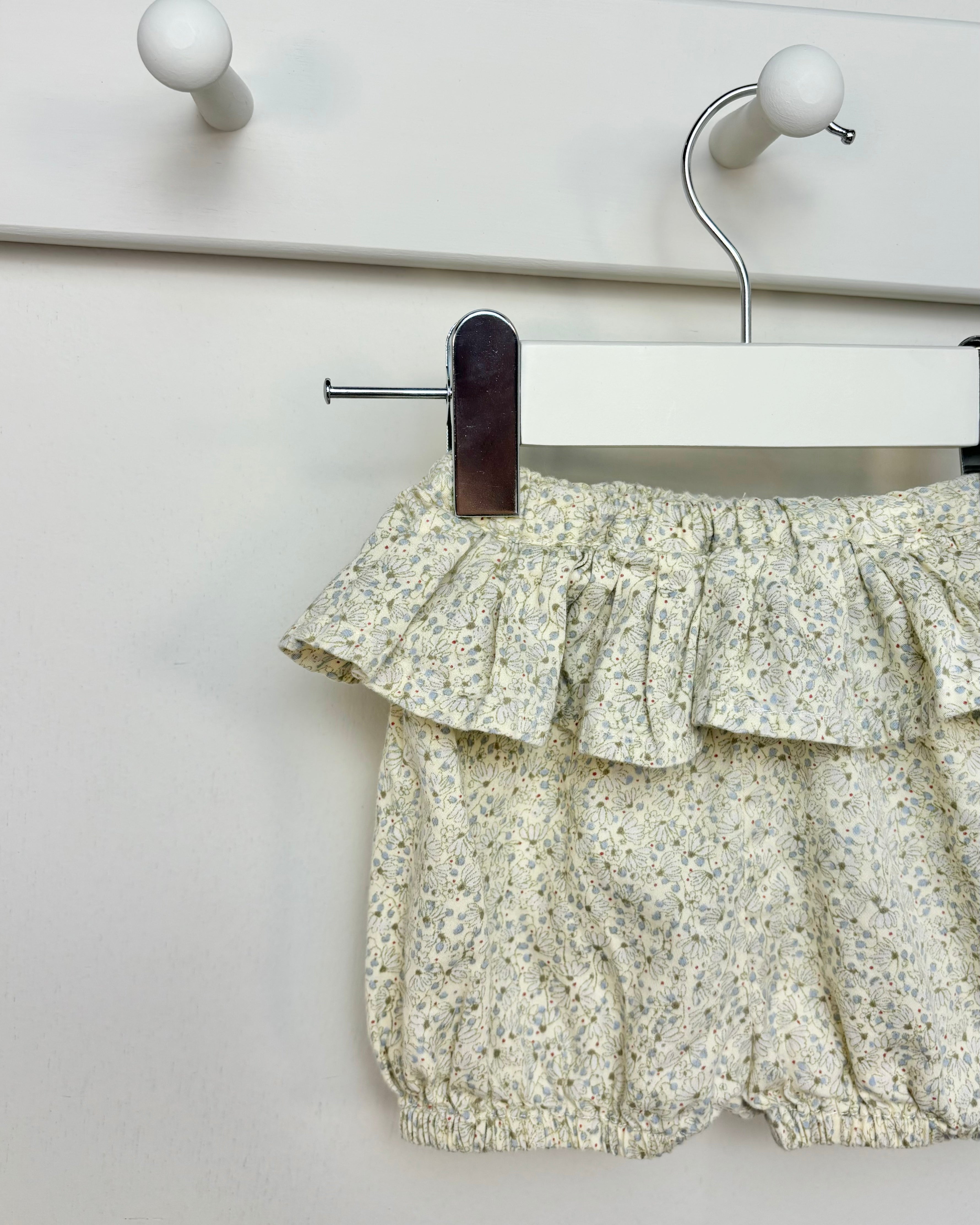 Konges Sløjd - Light Yellow Ruffle Waist Bloomers 1-3M