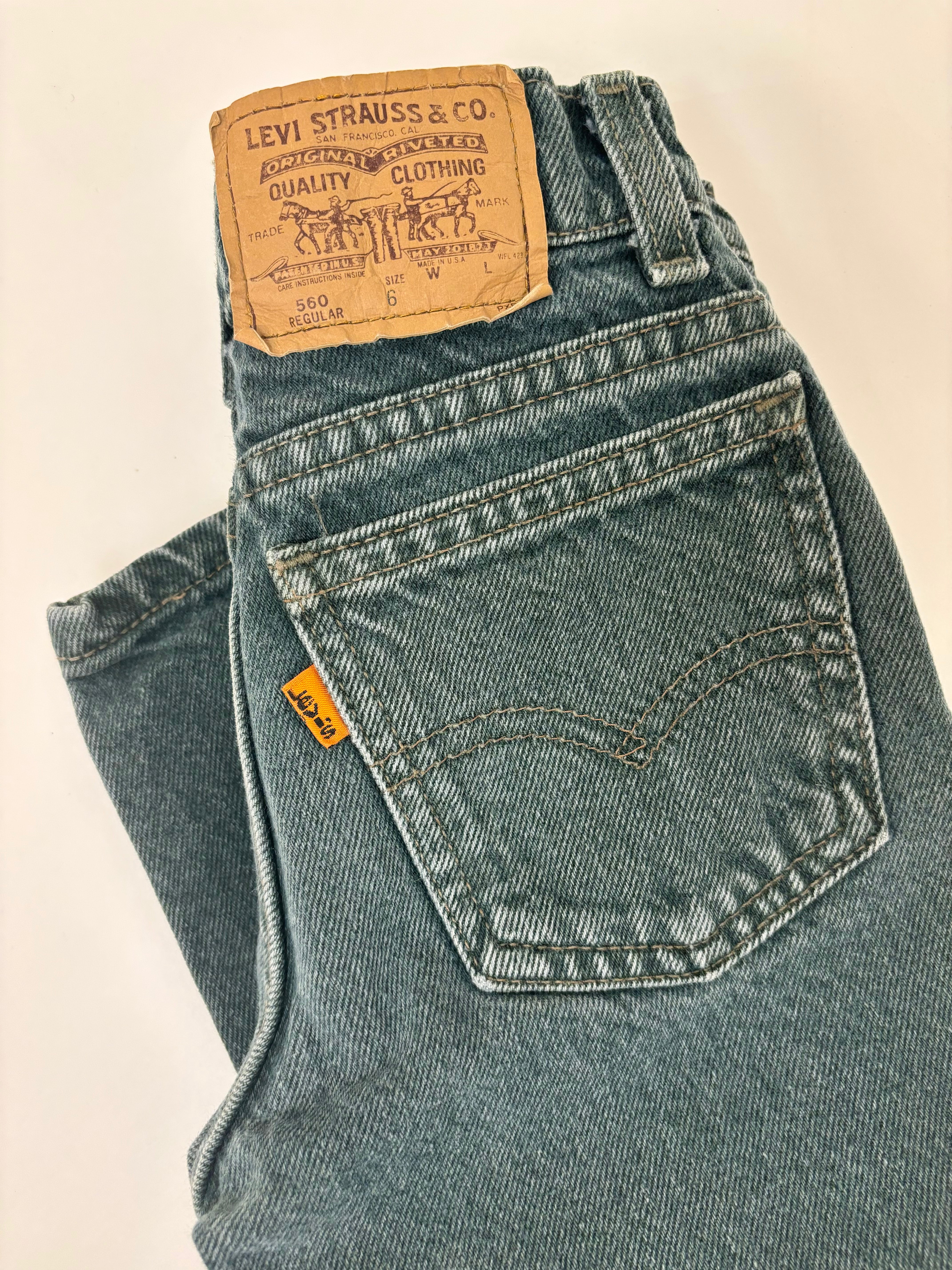 Vintage - Levi's Orange Tab Jeans 6-7Y