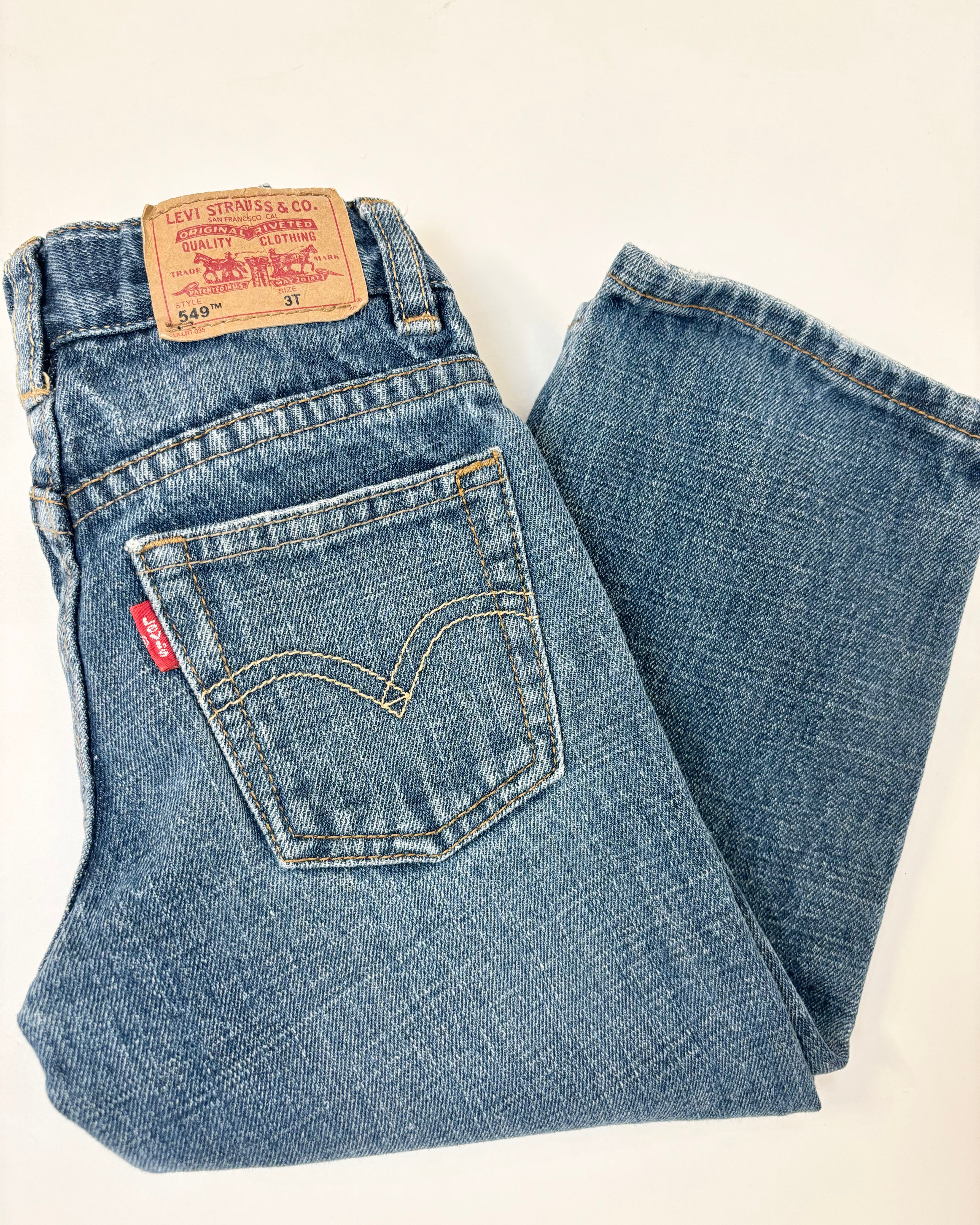 Vintage - Levi's Straight Relaxed Fit Jeans 3-4Y