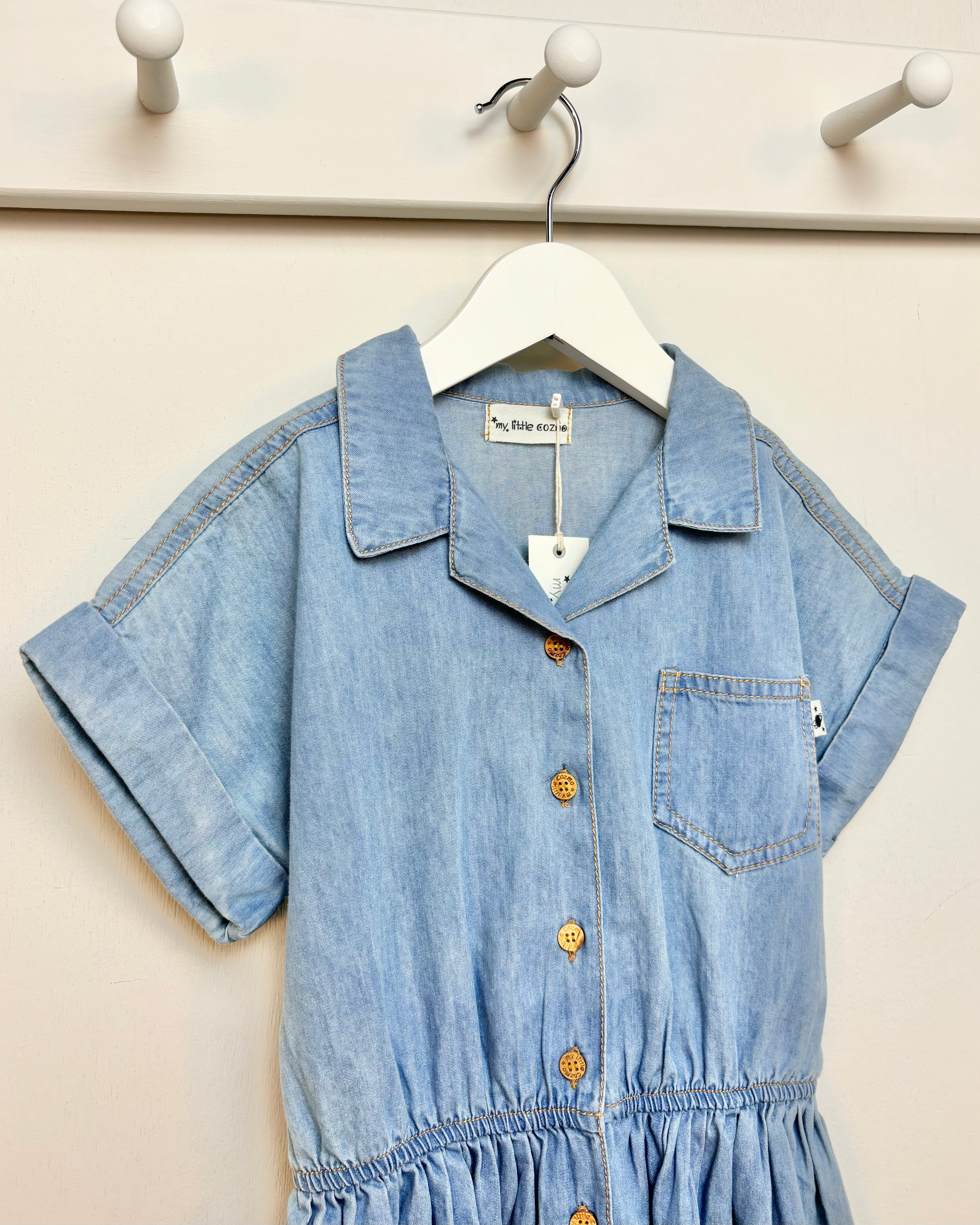 My Little Cozmo - NWT Chambray Dress 4-5Y