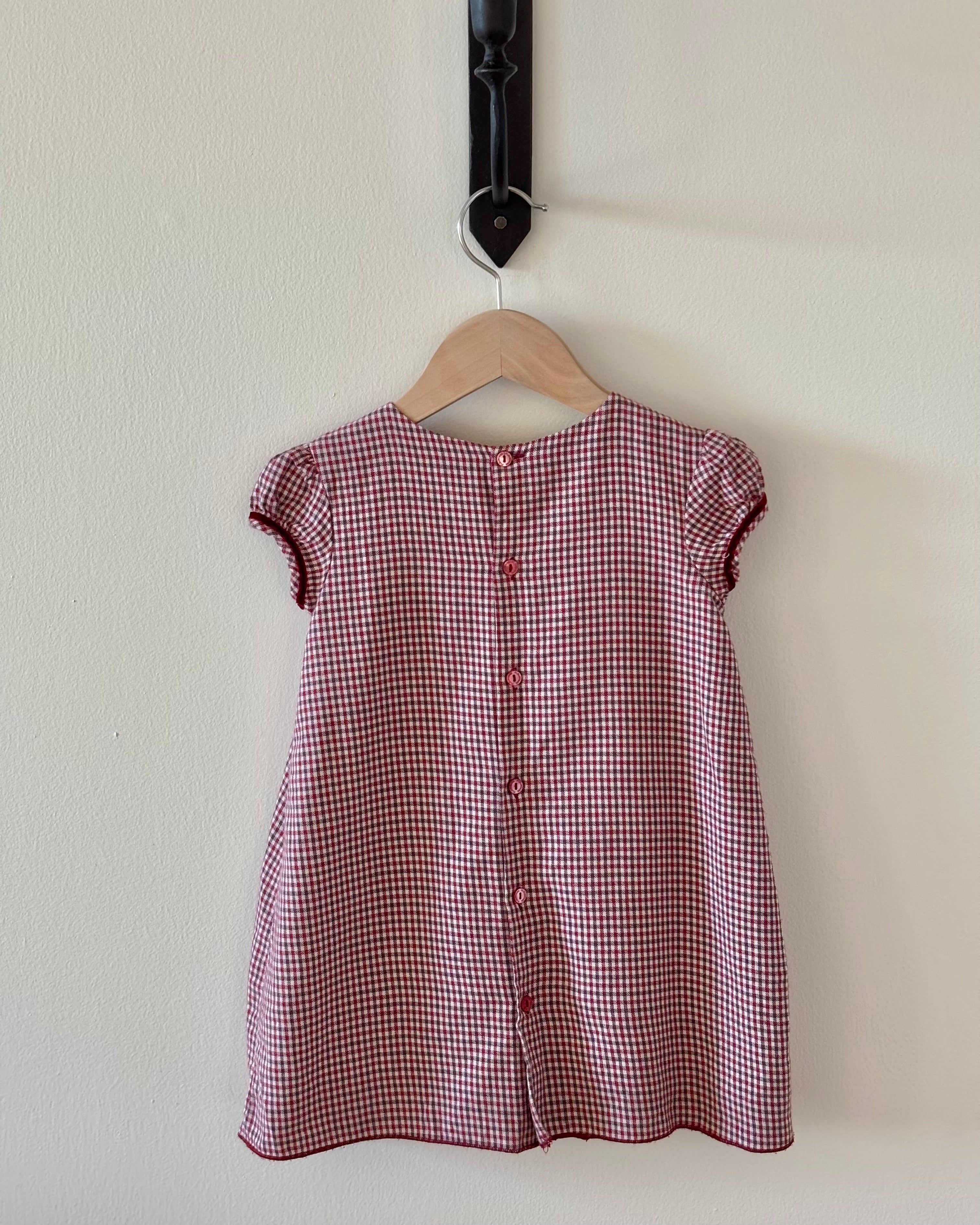 Fleurisse - Red Gingham Dress 3Y