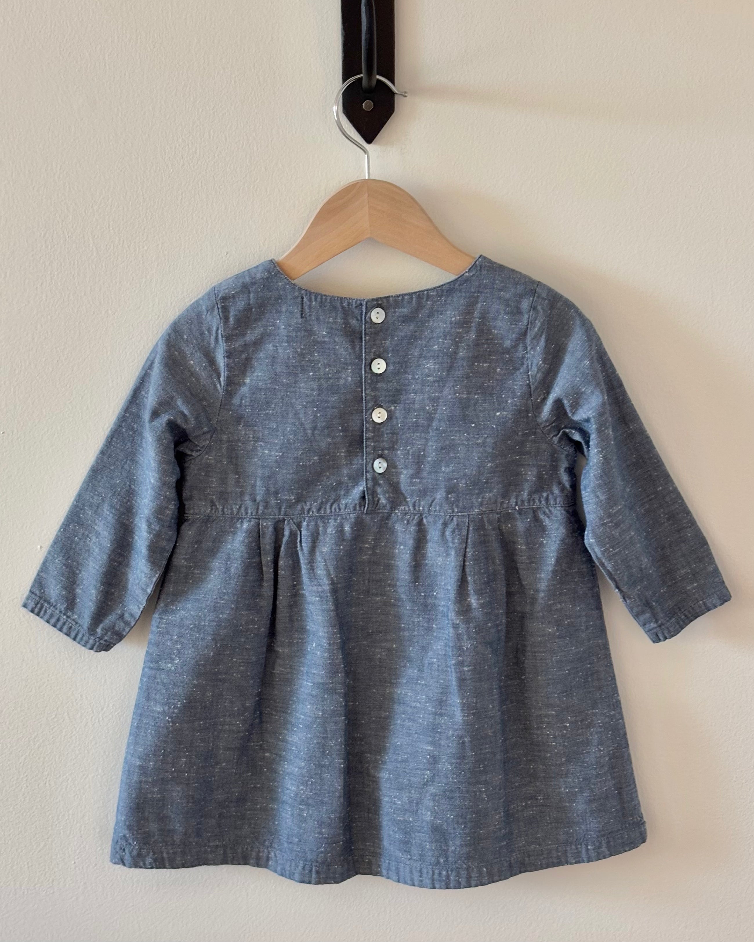 La Petite Collection - Blue Chambray Dress 3Y
