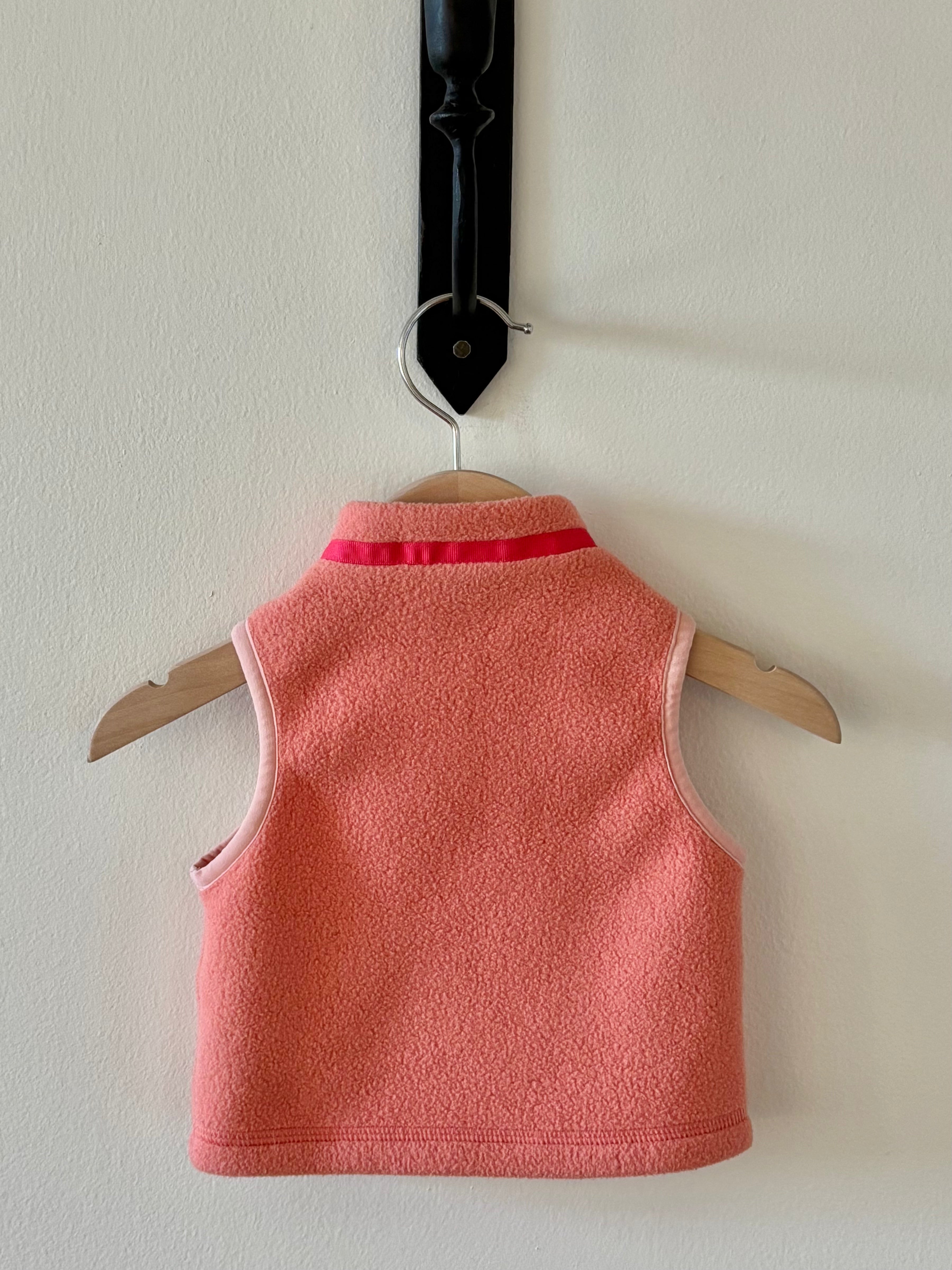 Patagonia - Pink Fleece Vest 3-6M