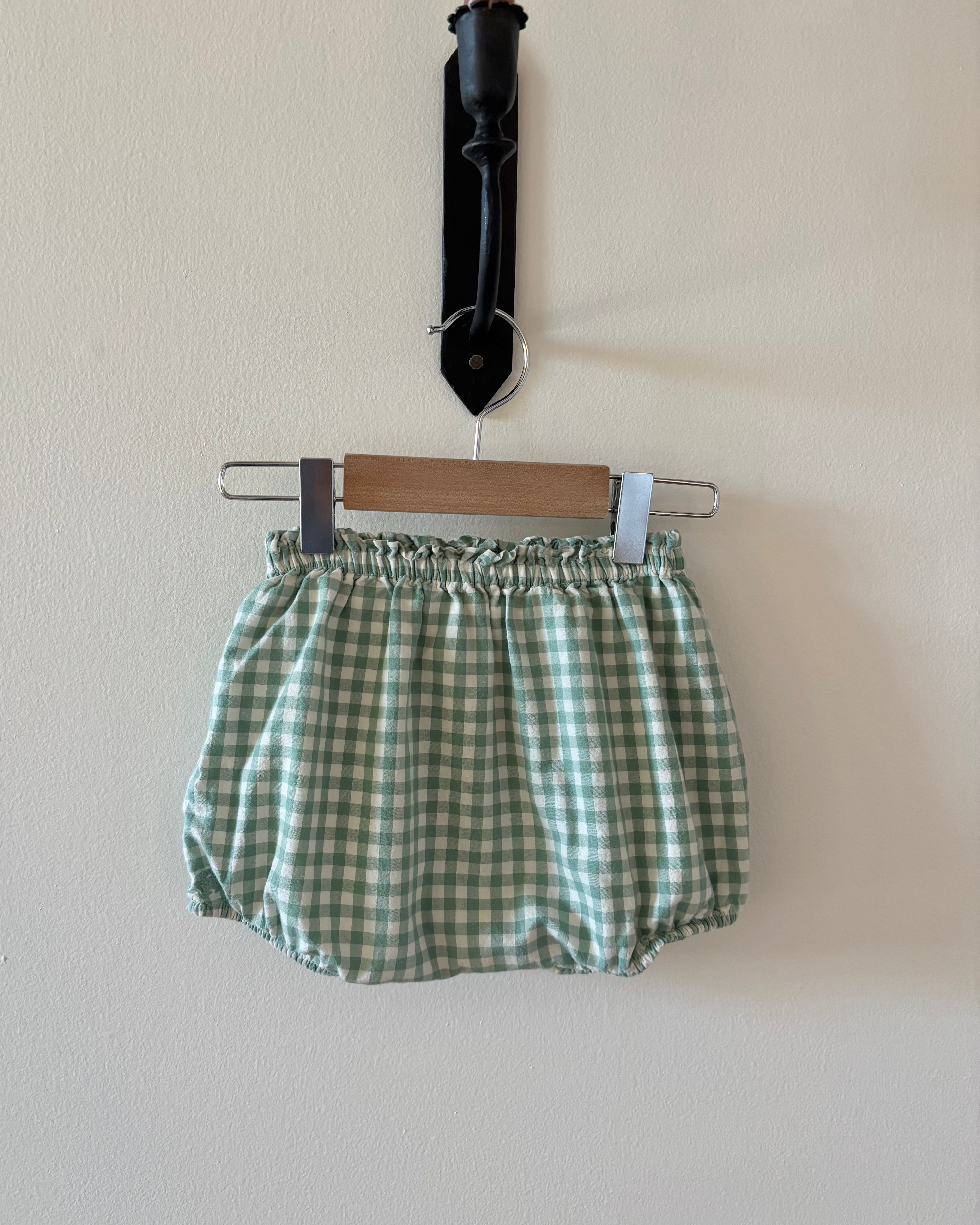 Ralph Lauren - Green Gingham Bloomer Short 24M
