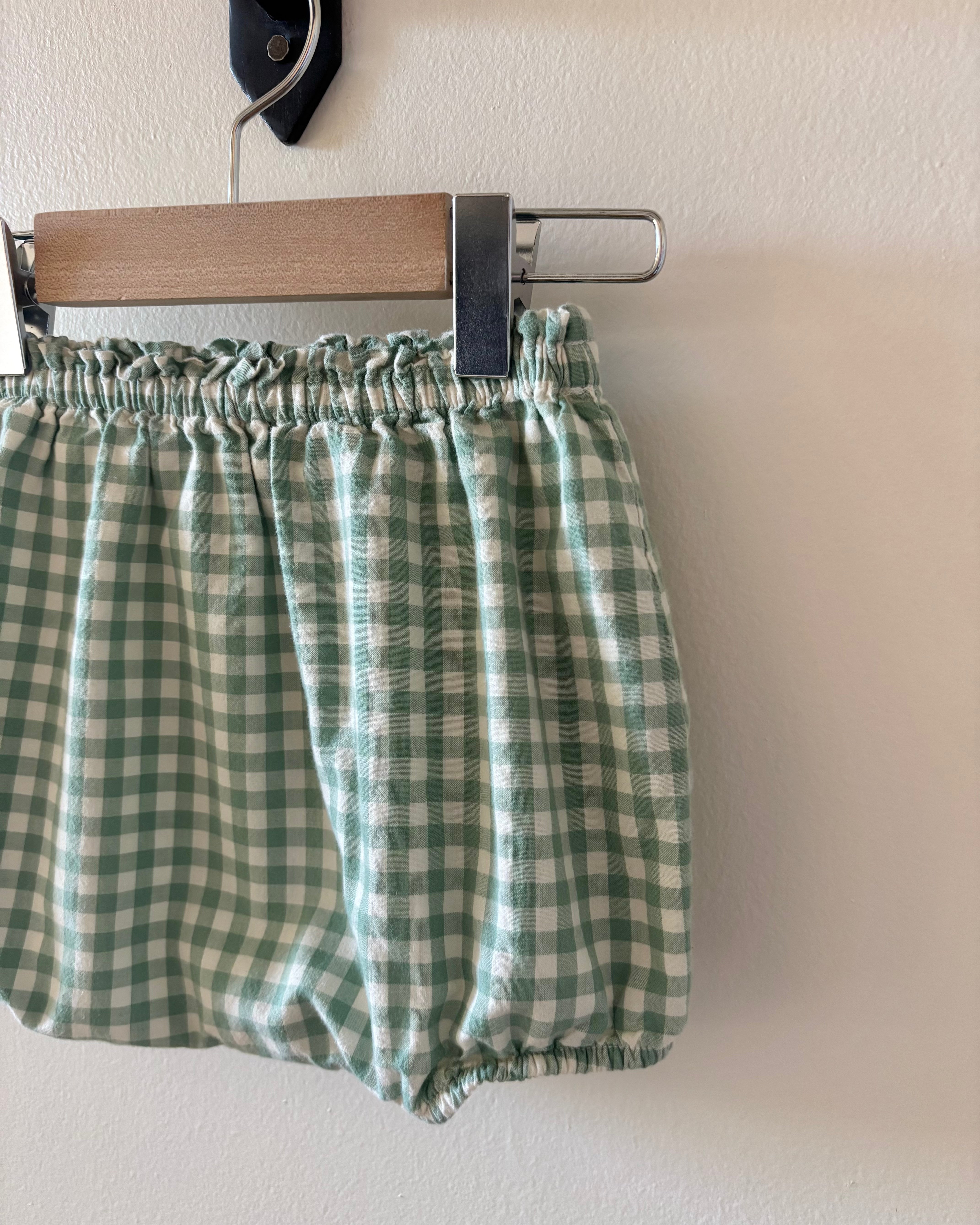 Ralph Lauren - Green Gingham Bloomer Short 24M
