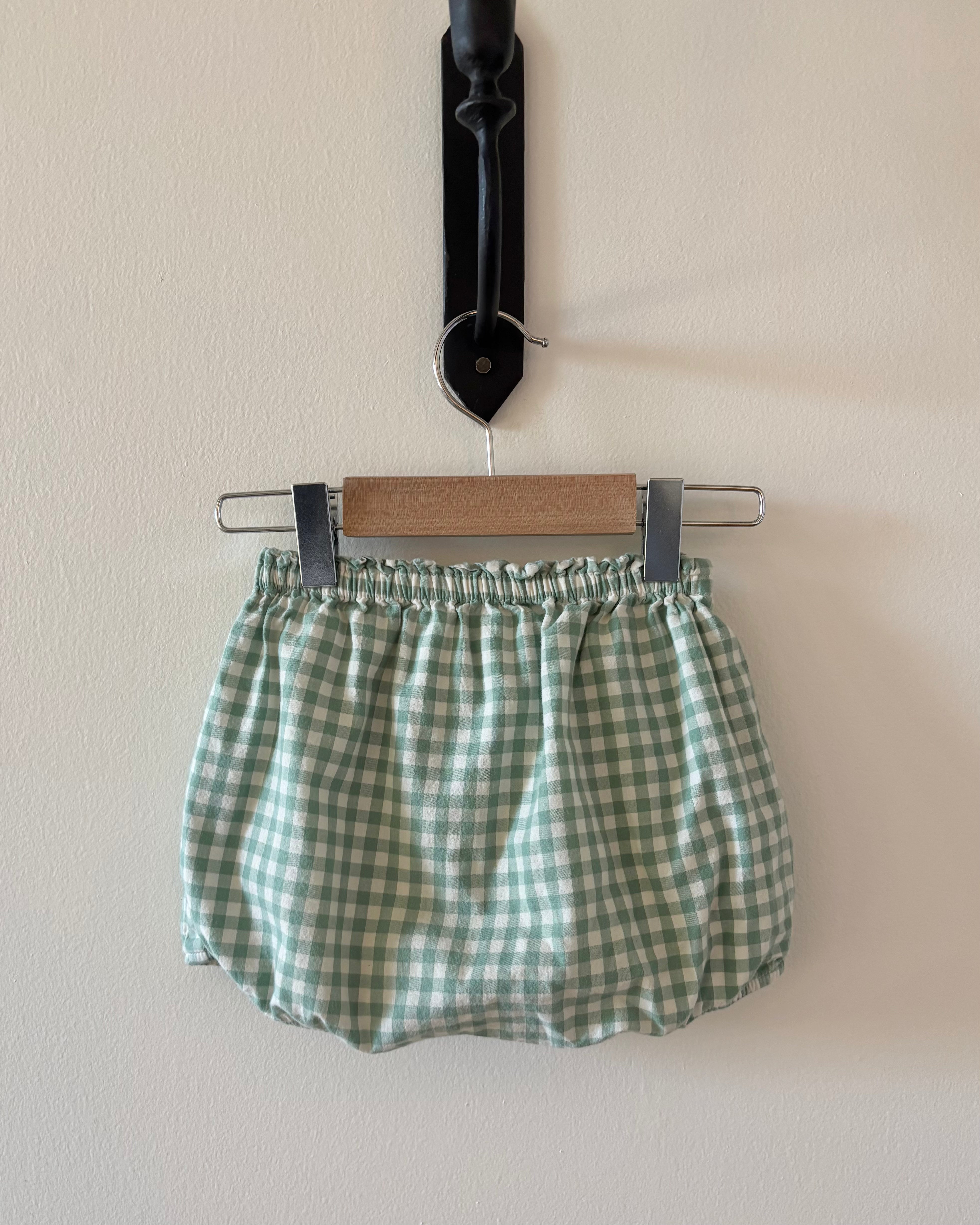 Ralph Lauren - Green Gingham Bloomer Short 24M