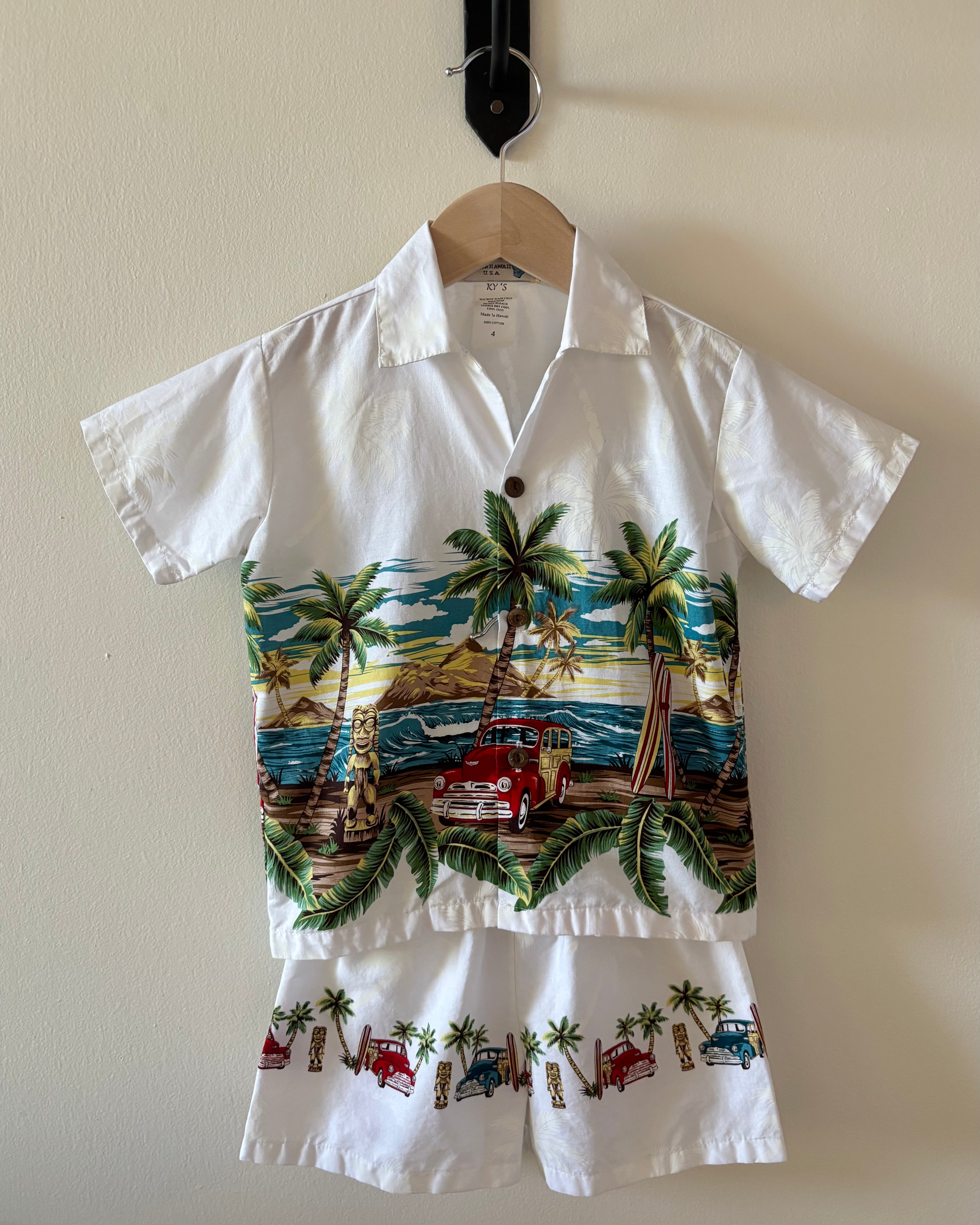 Vintage - Hawaiian Matching Set 4Y