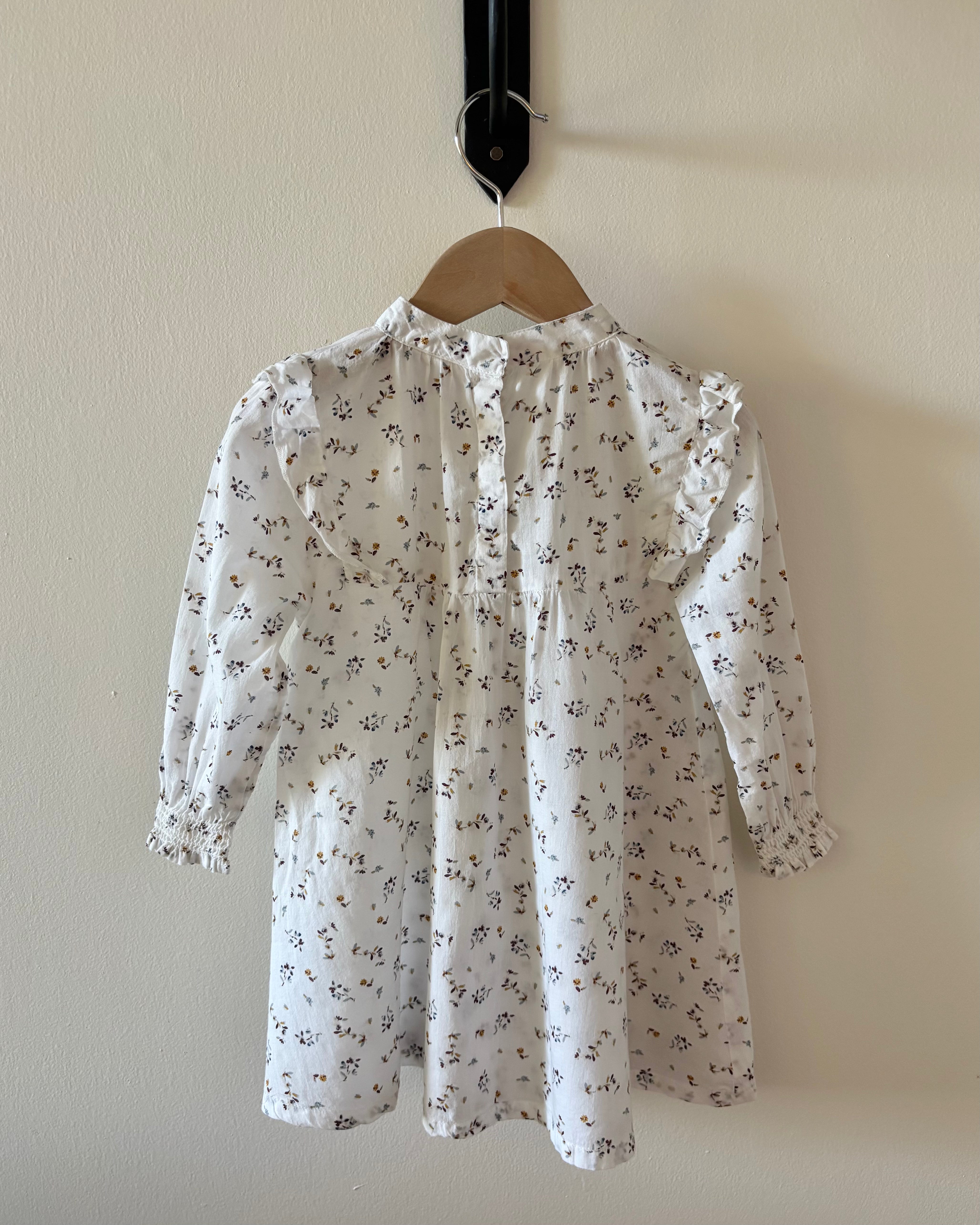 Madras Made - White floral dress & bloomer set 2Y