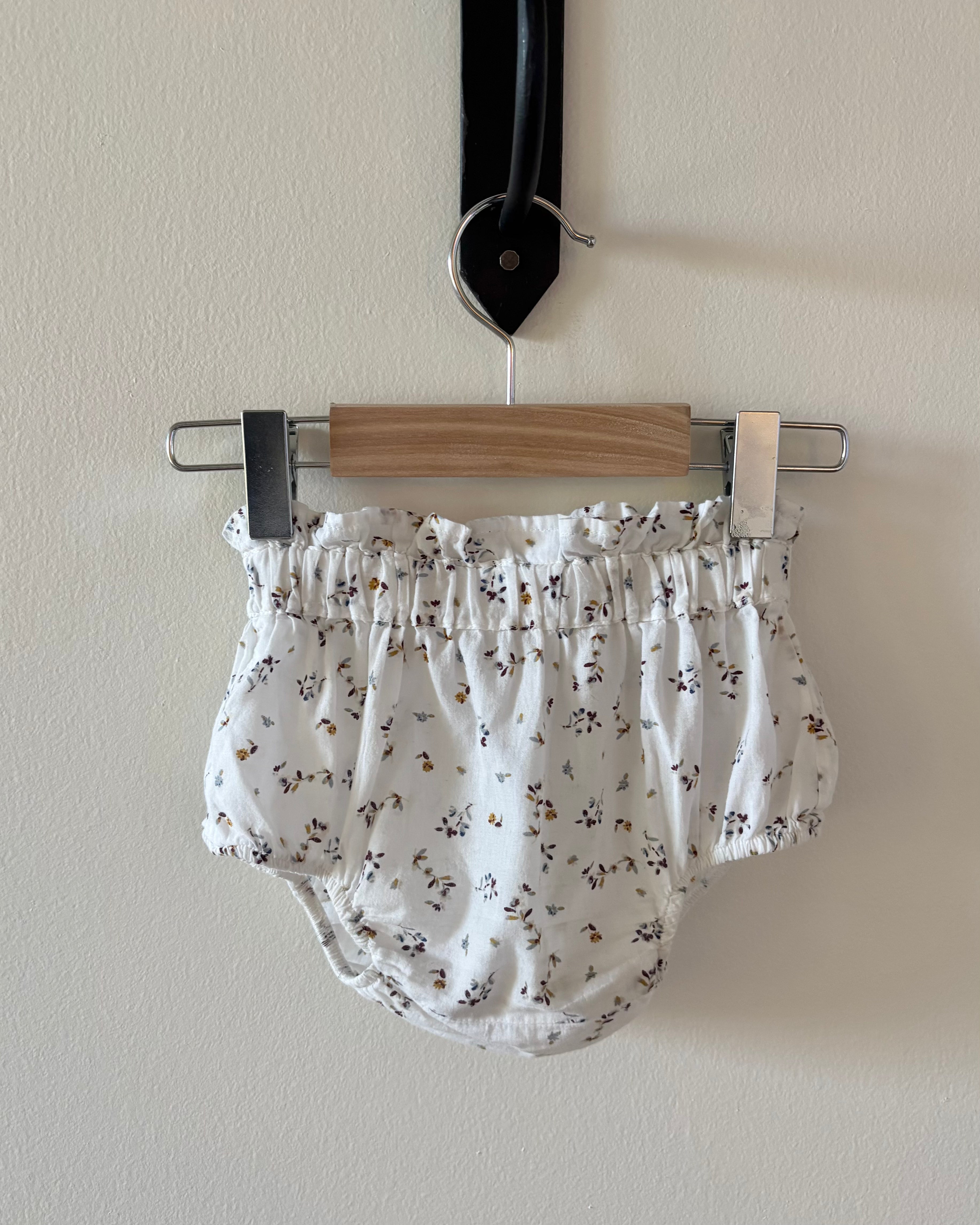 Madras Made - White floral dress & bloomer set 2Y