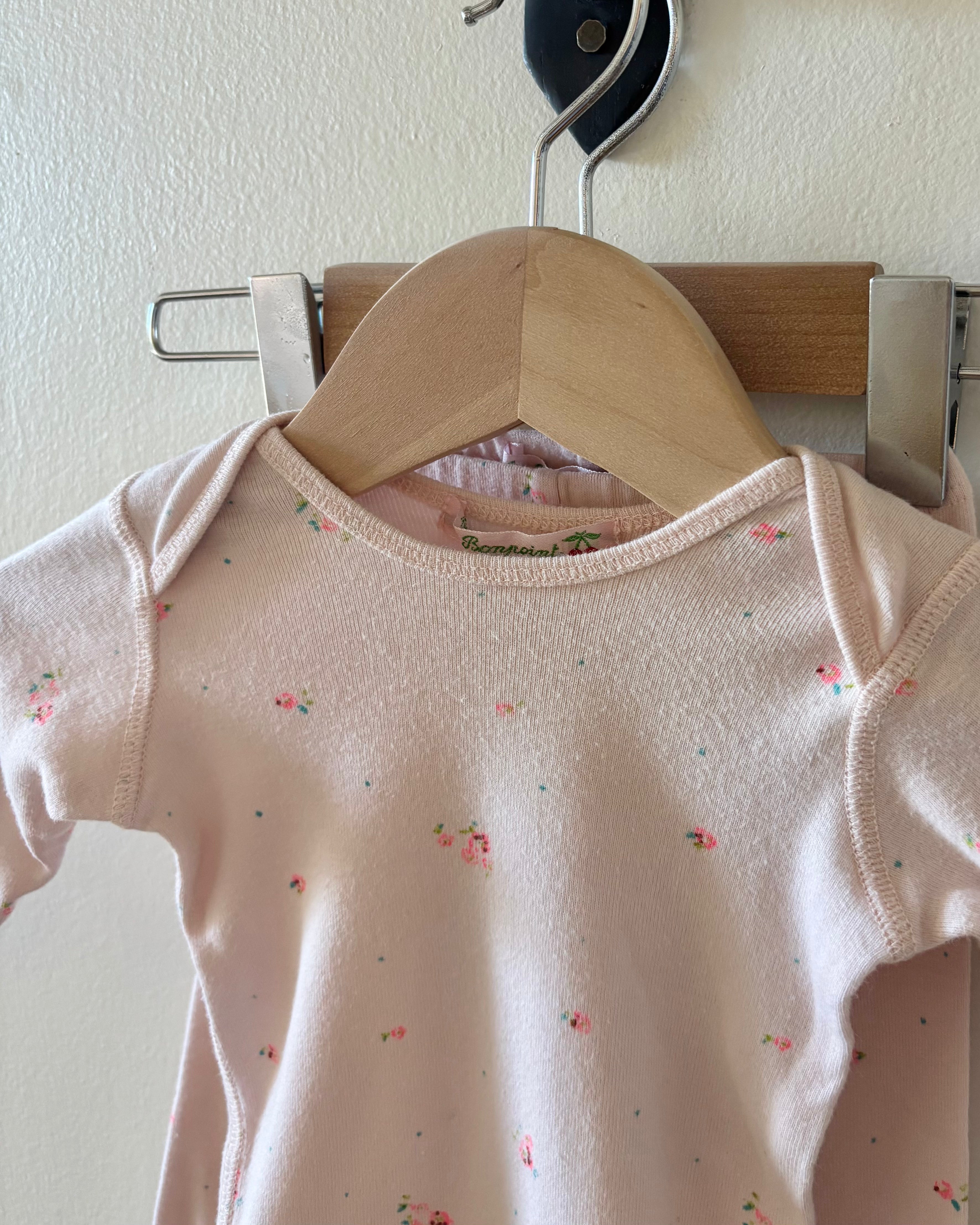 Bonpoint - Pink Floral Matching Set 0-3M