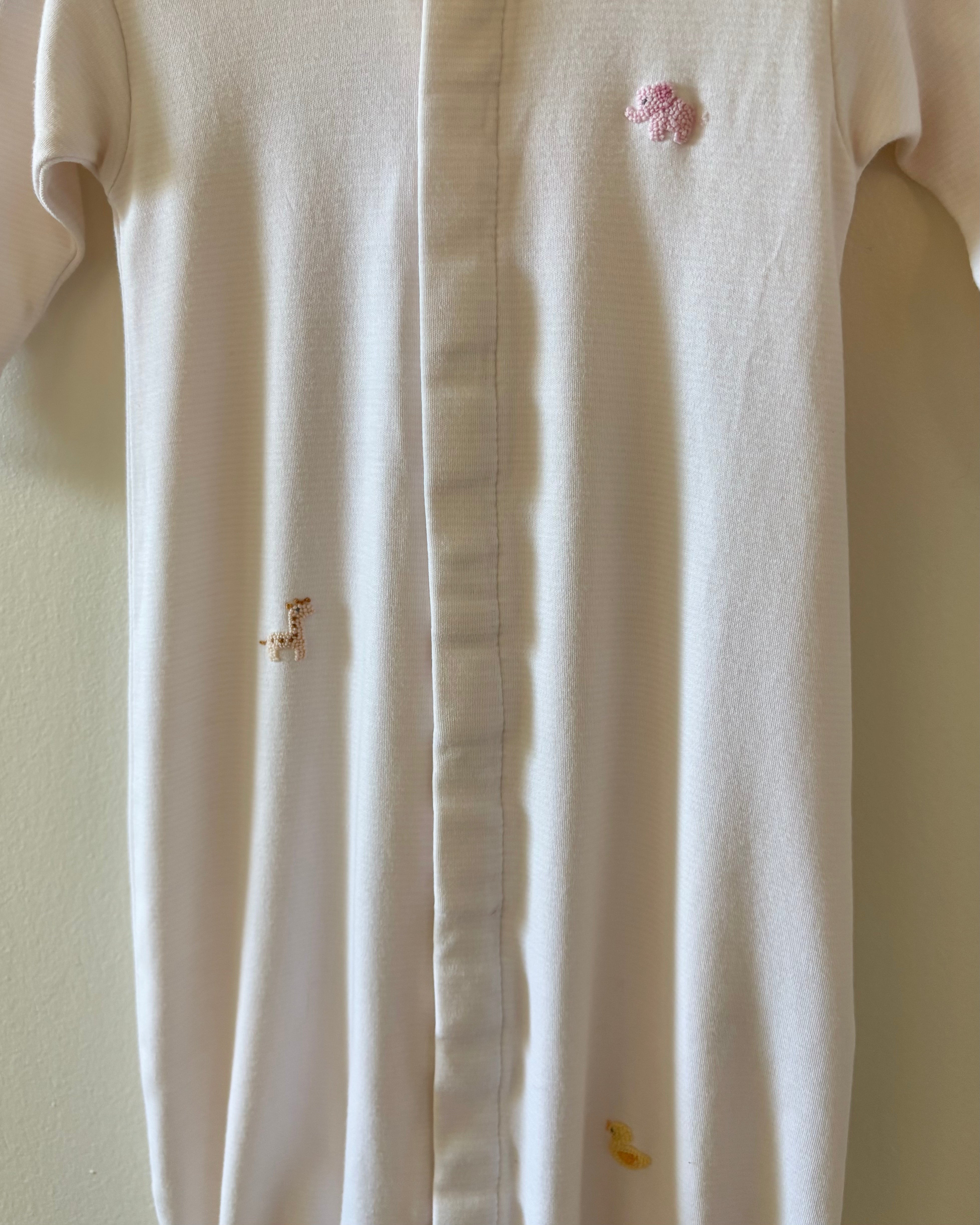 Kissy Kissy - Pink Stripe Convertible Gown/Onsie 0-6M