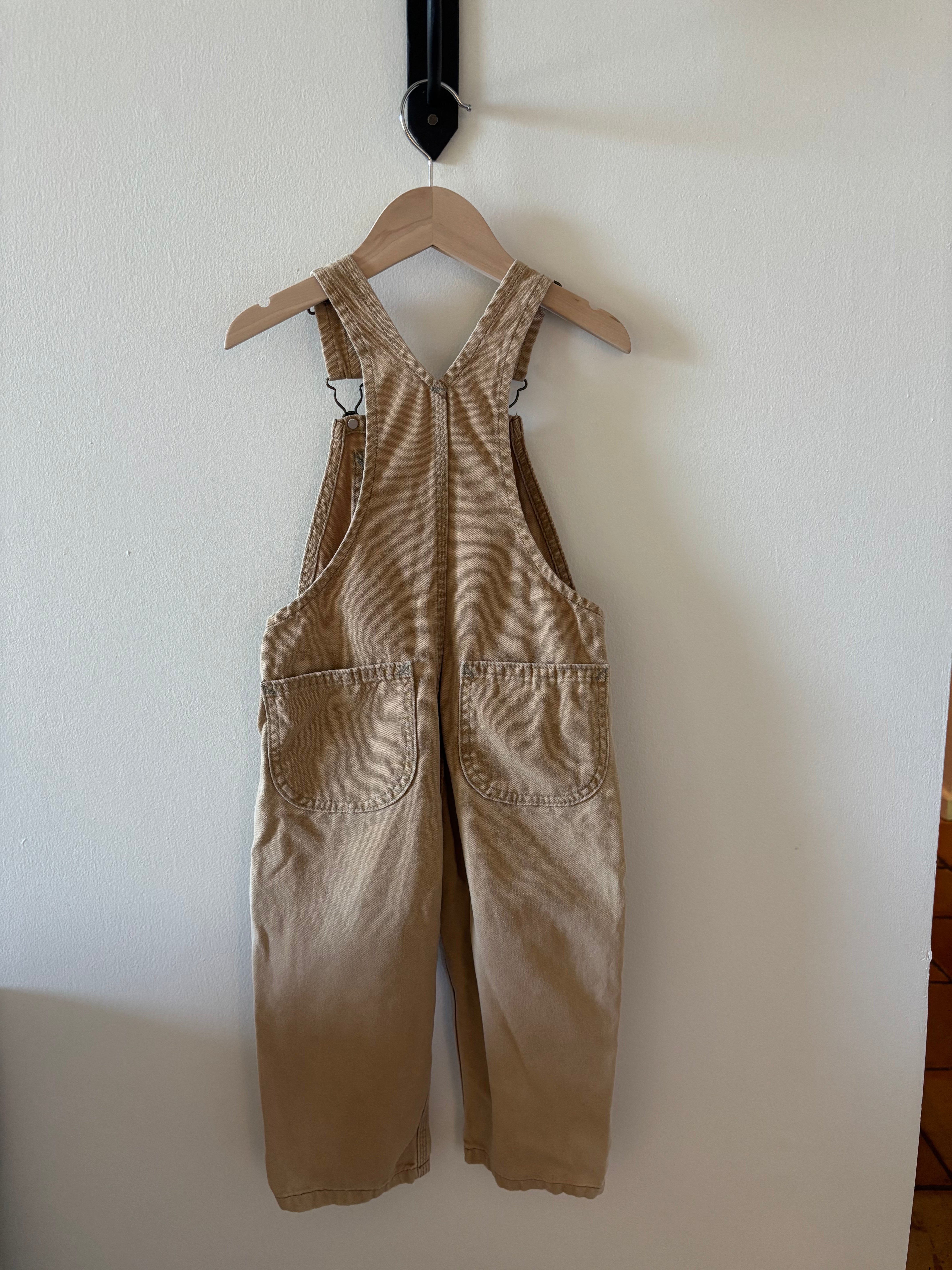 Vintage - Carhartt Brown Overalls 3-4Y