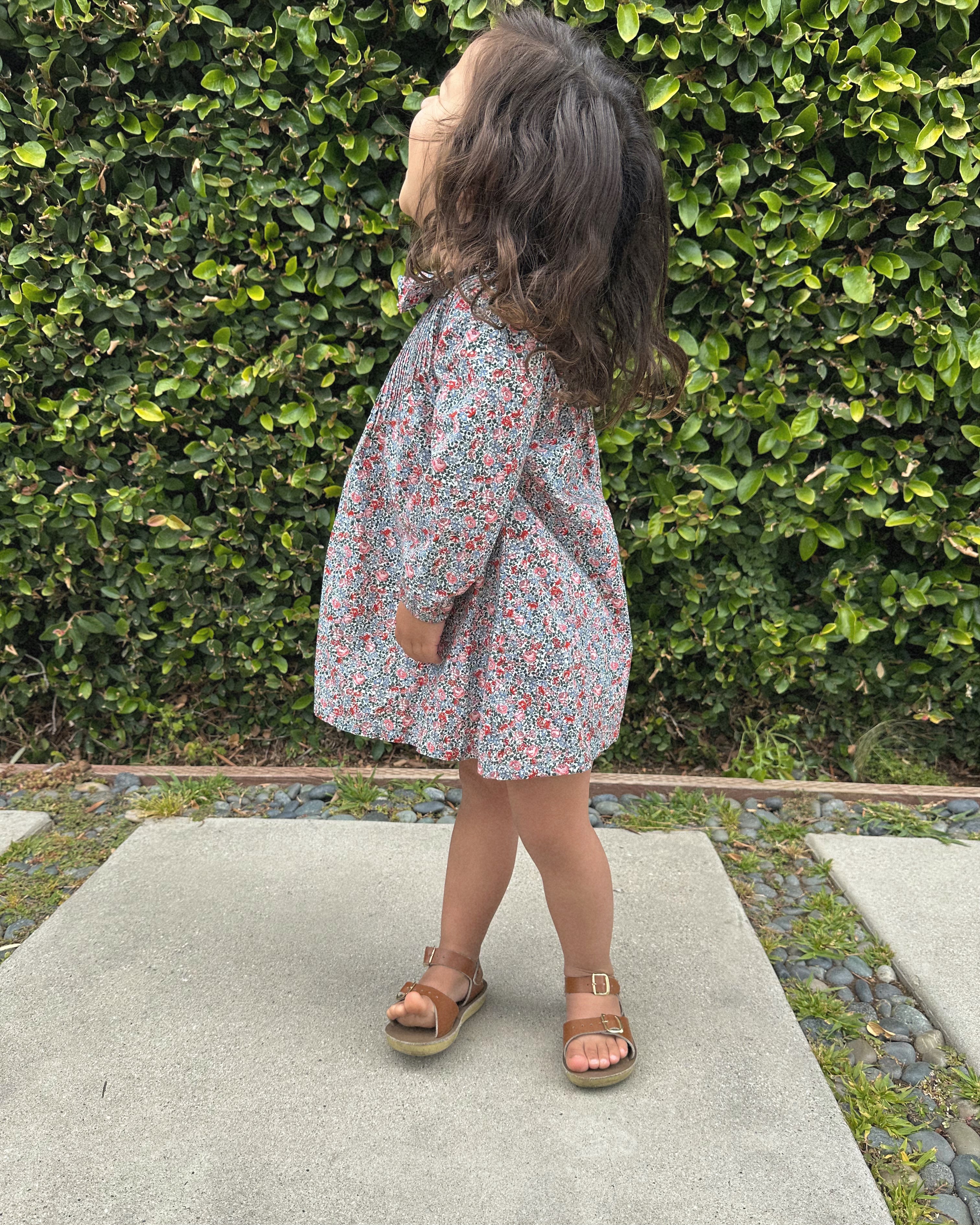 Doen - Ruffle Neck Floral Dress 2-3Y