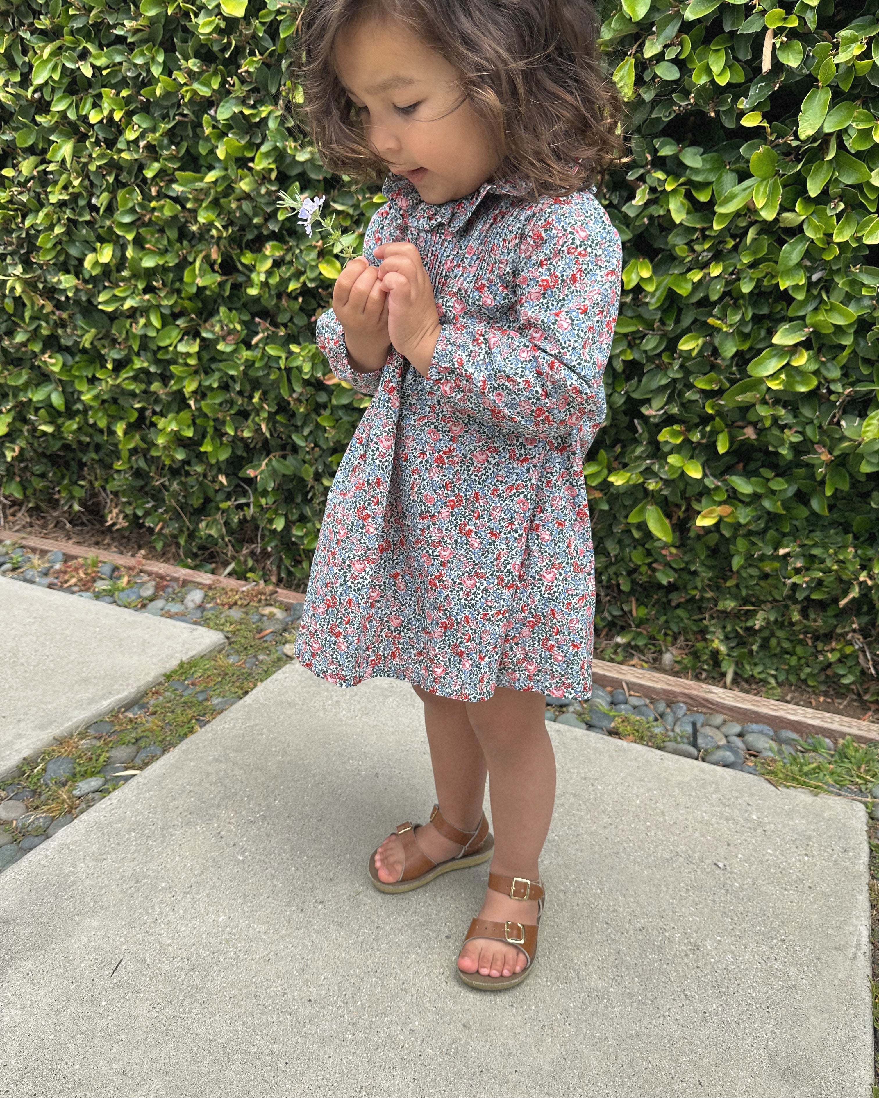 Doen - Ruffle Neck Floral Dress 2-3Y