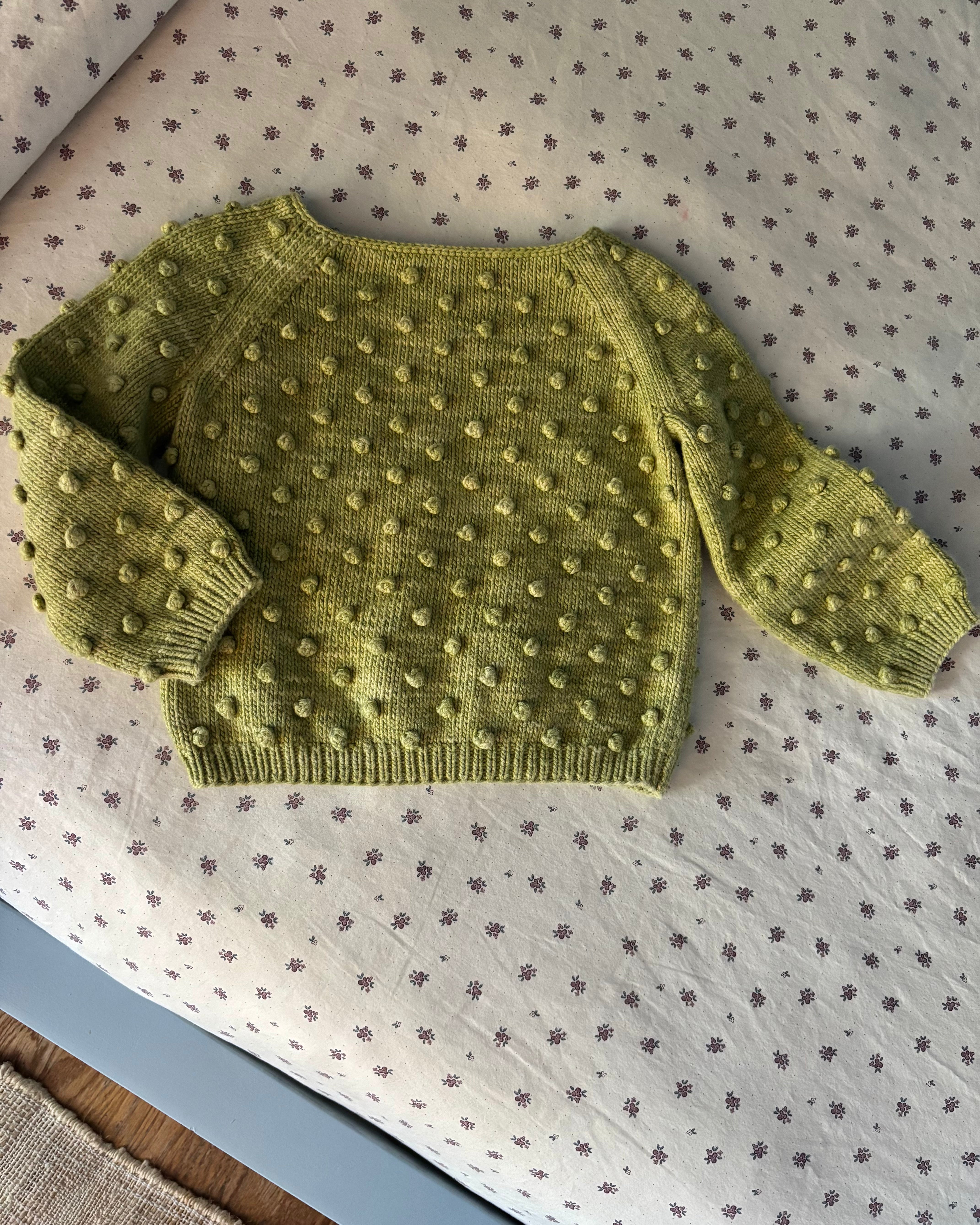 トップス Misha & Puff 3Y Misha & Puff - NWOT Green Popcorn Sweater 3Y