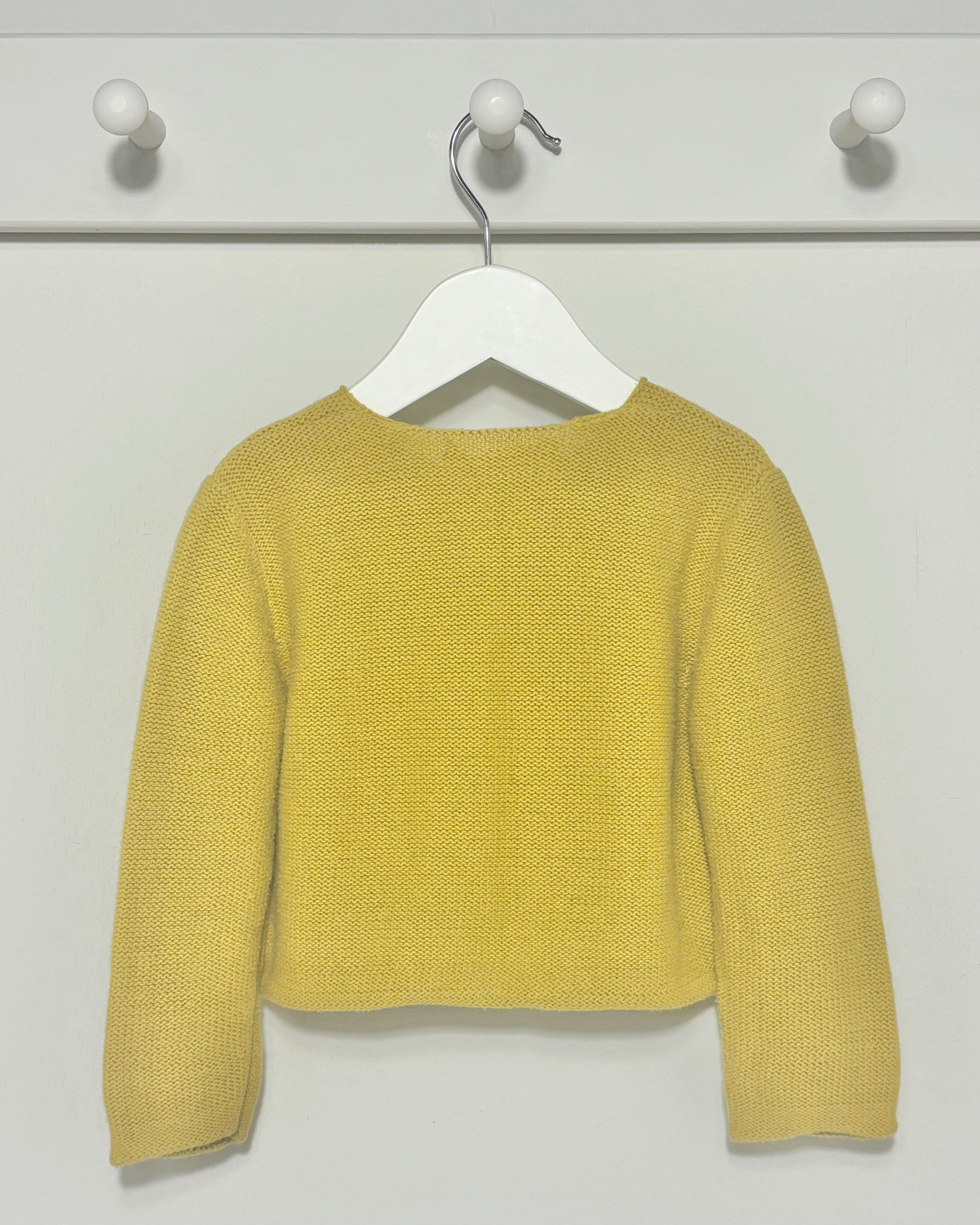 Bonpoint - Mustard Cotton Cardigan 18M