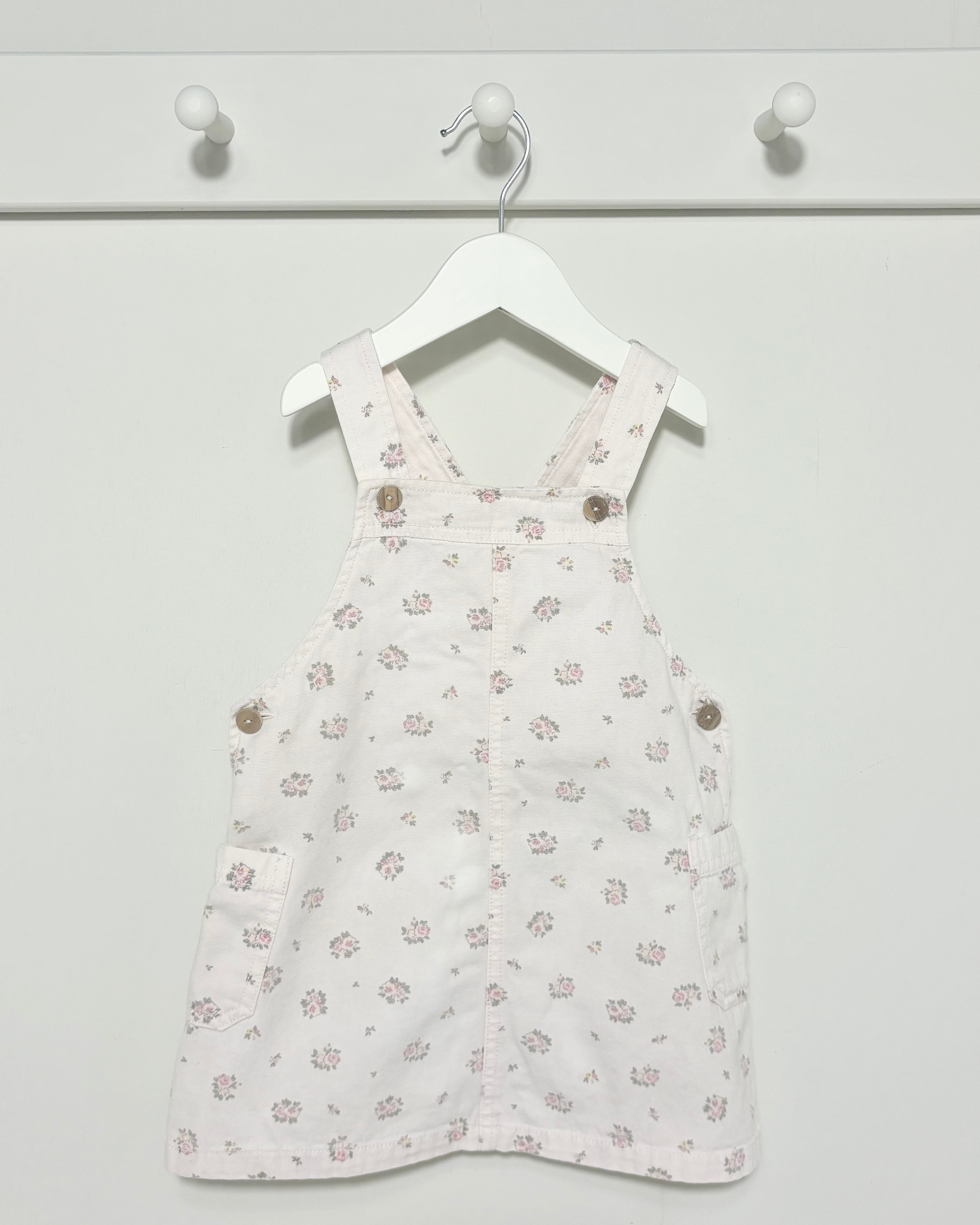 Laranjanha - Floral Jumper Dress 3Y