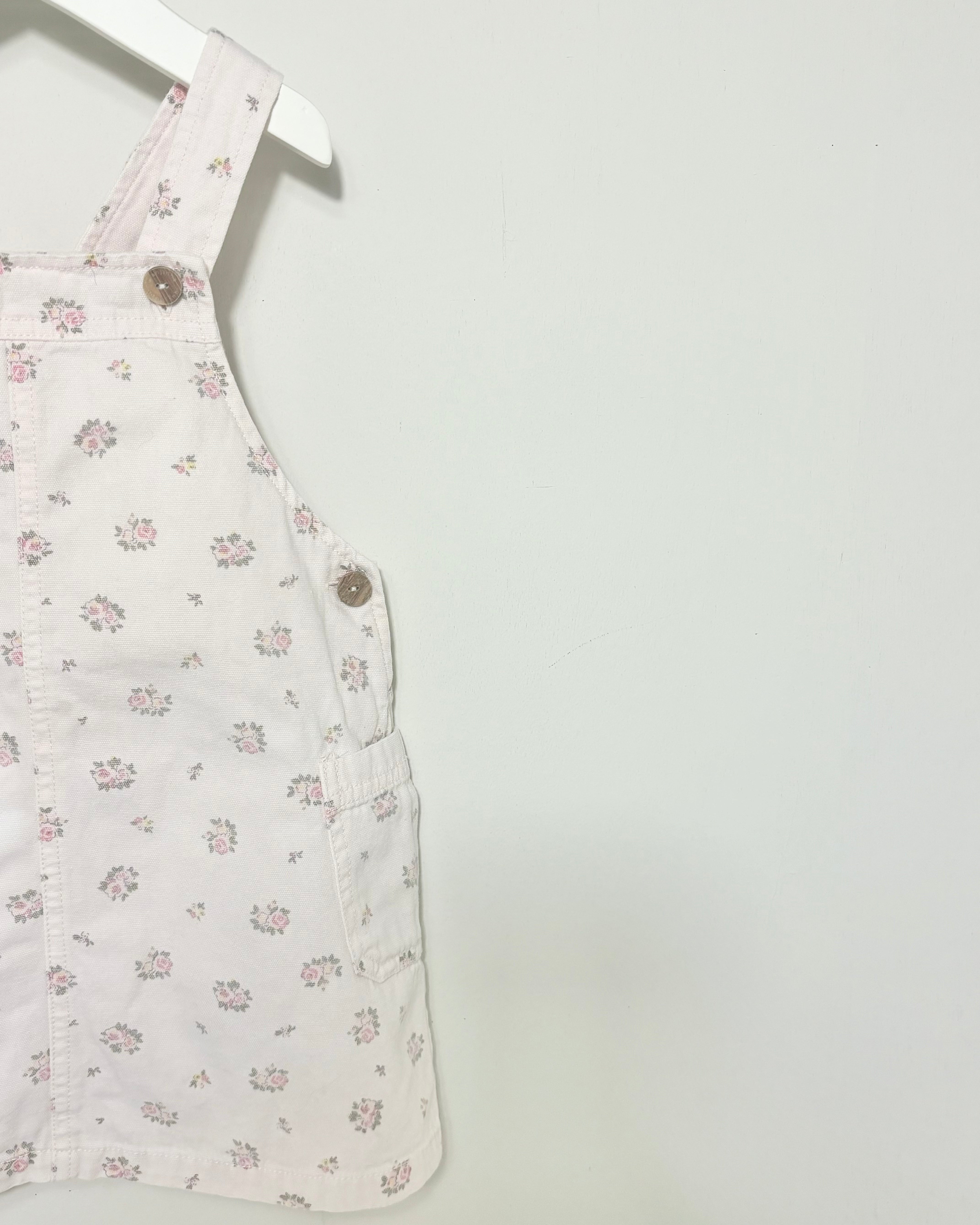 Laranjanha - Floral Jumper Dress 3Y