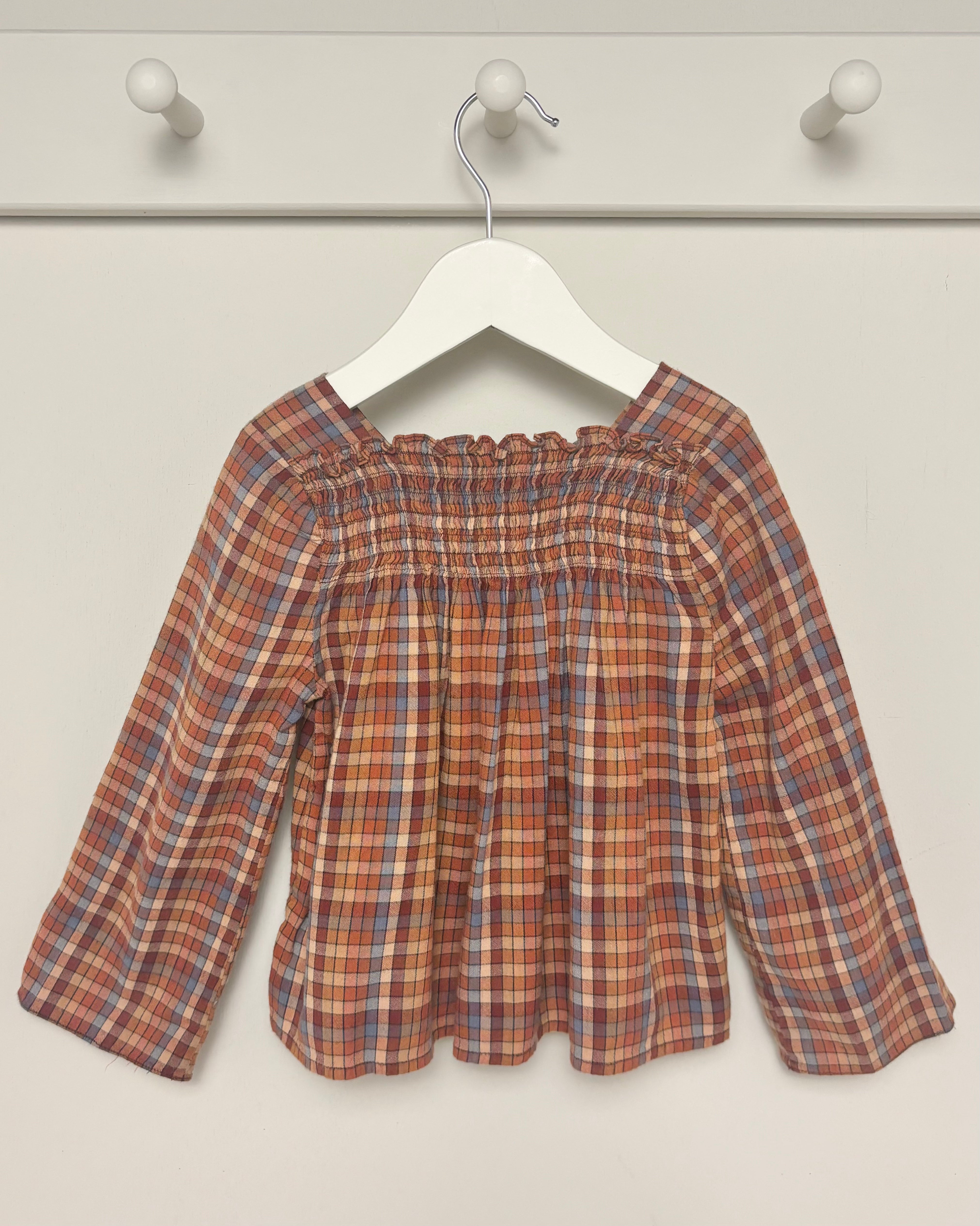 Doen - Plaid Long Sleeve Blouse 2-3Y