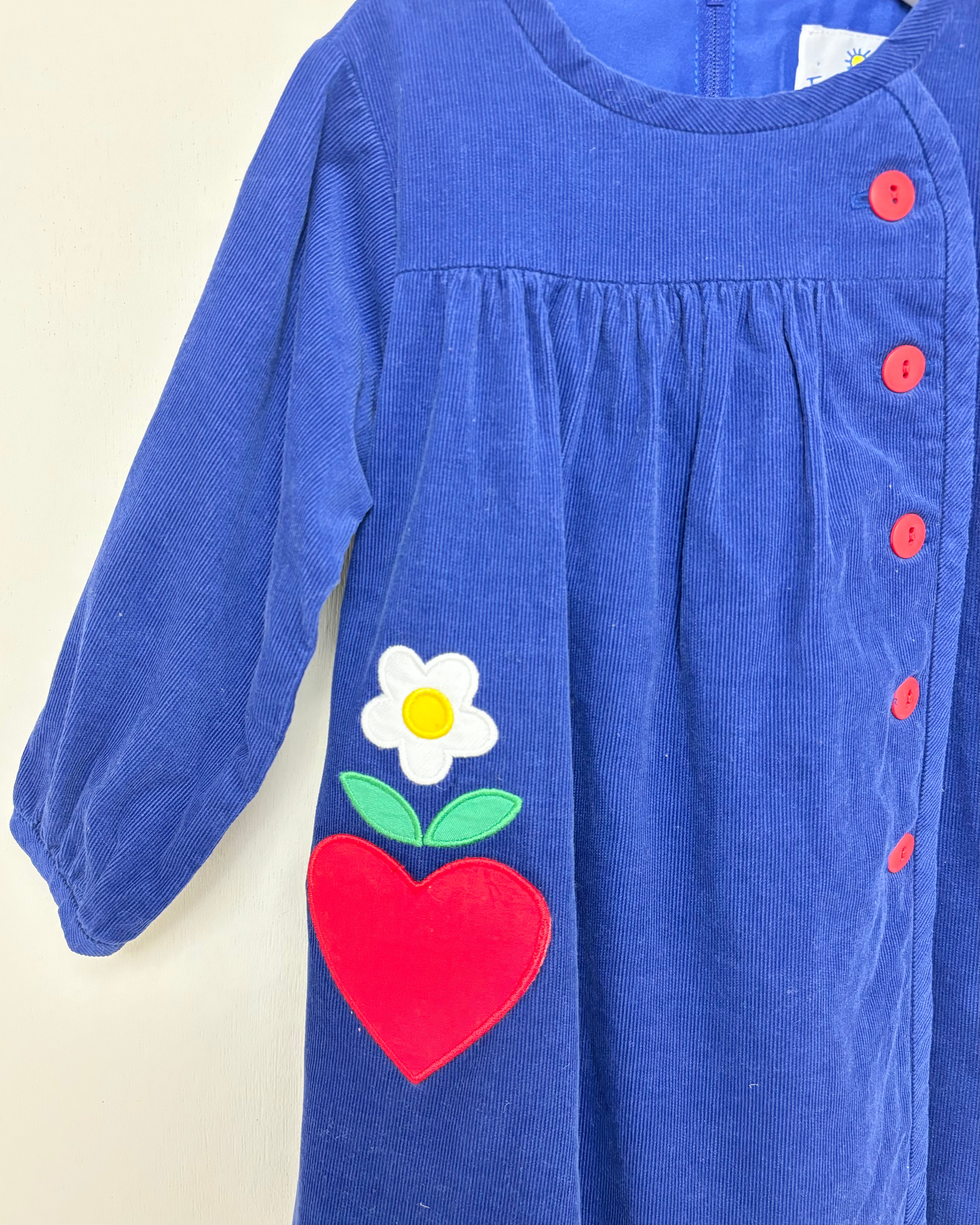 Florence Eiseman - Blue Corduroy Dress 3Y