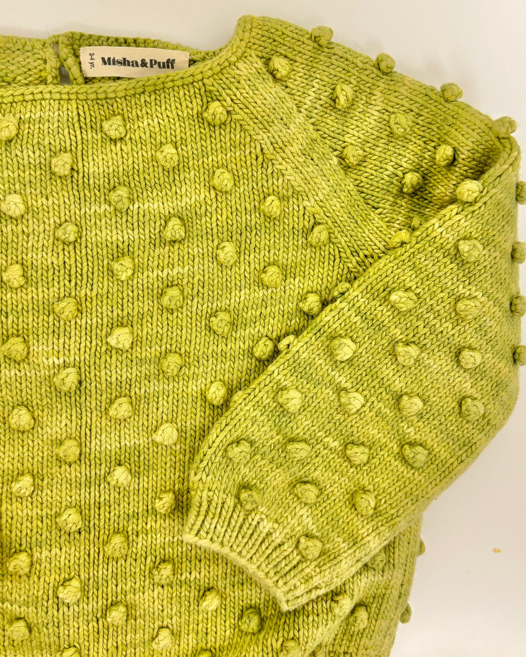 misha and puff 3y セット Misha & Puff - NWOT Green Popcorn Sweater 3Y