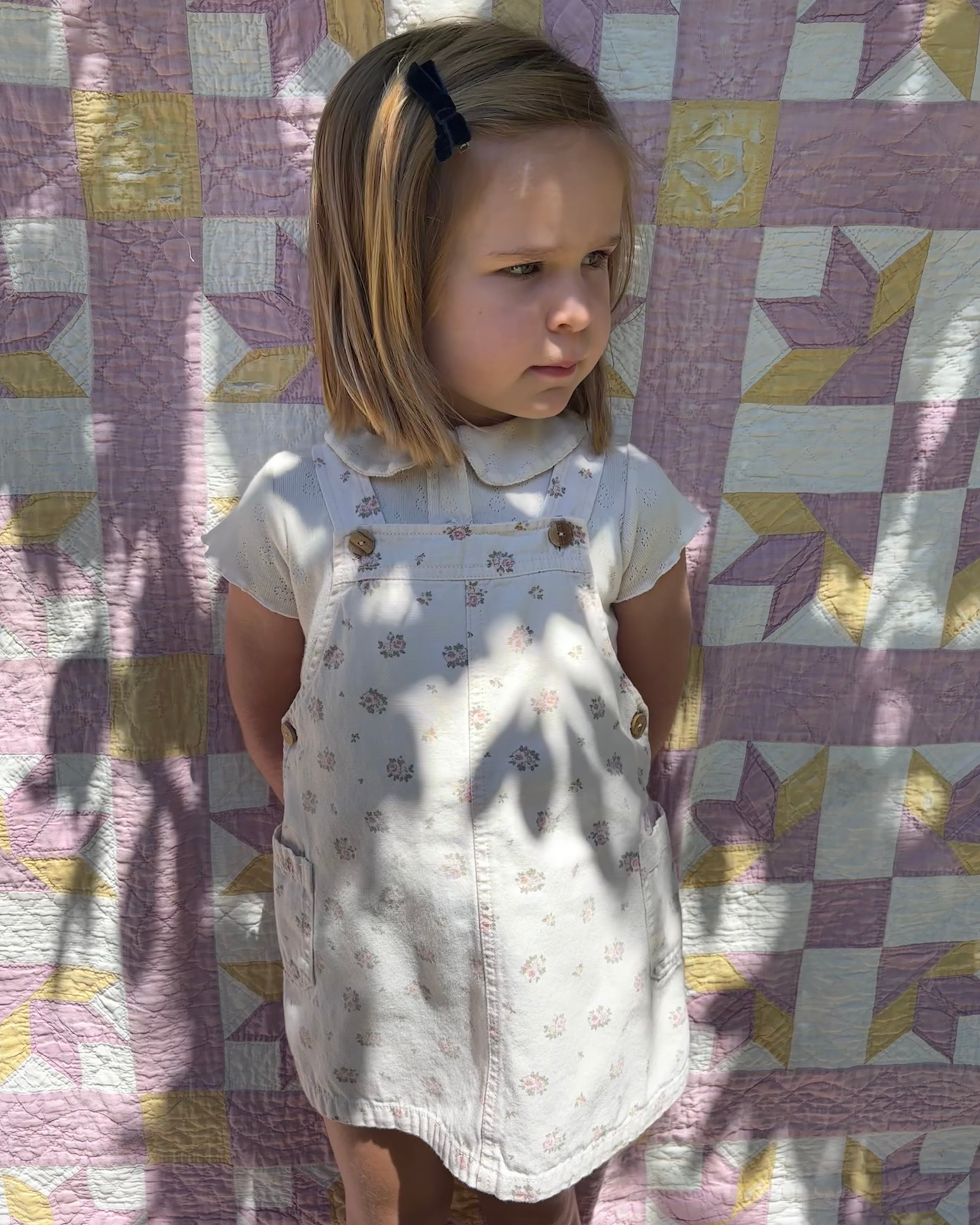 Laranjanha - Floral Jumper Dress 3Y