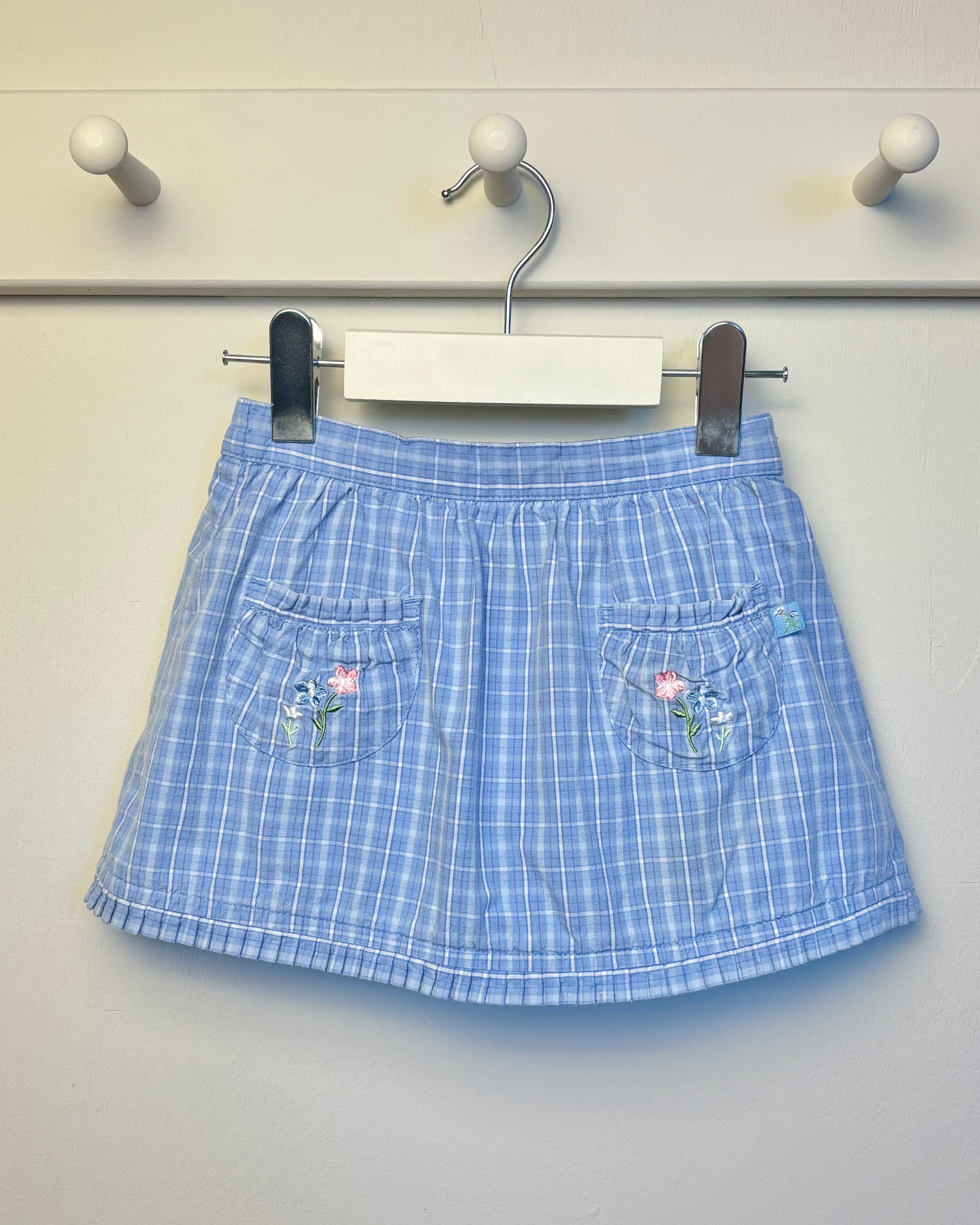 Vintage - Blue Check Skort 3-4Y