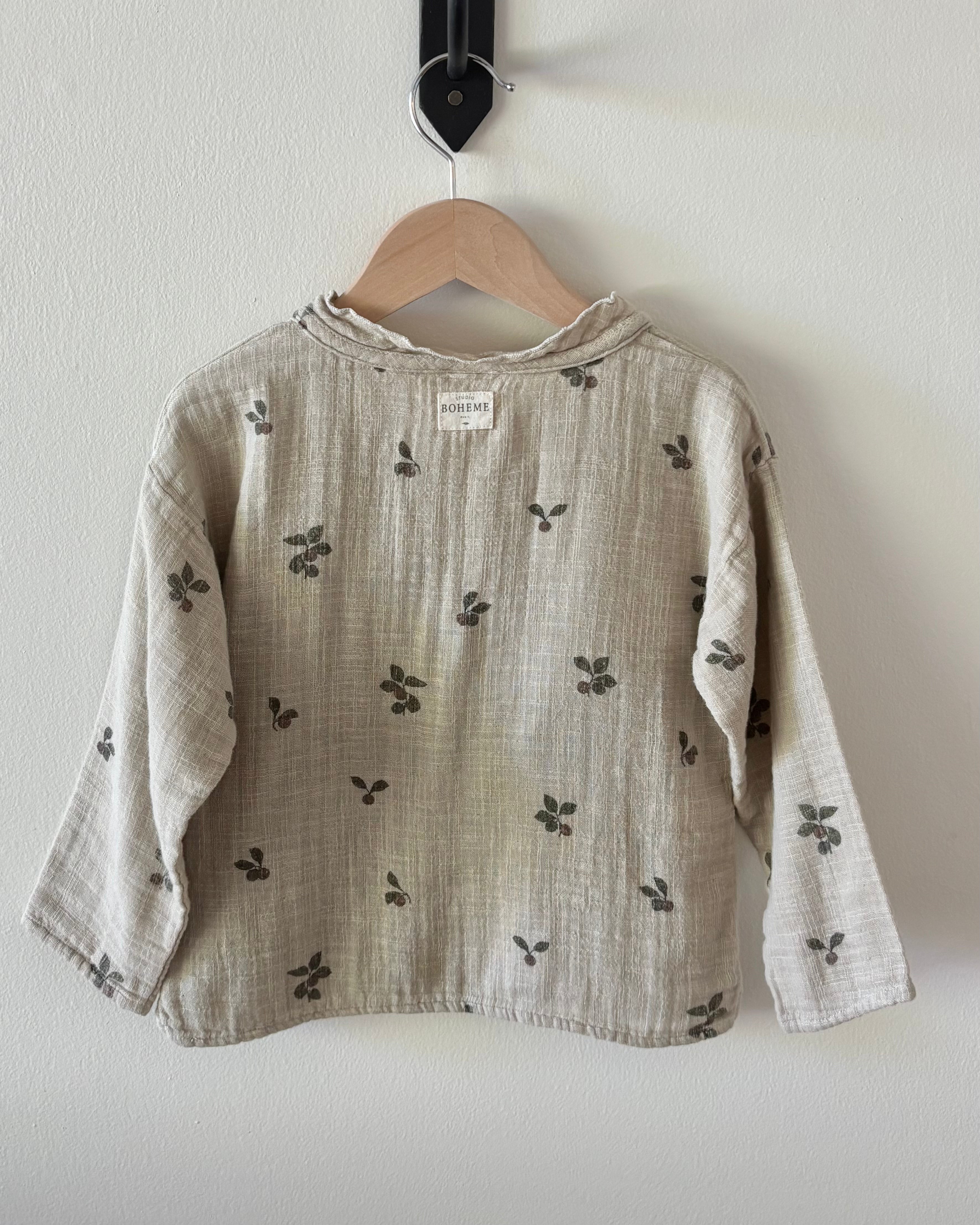 Studio Boheme - Ruffle fruit print top 4Y