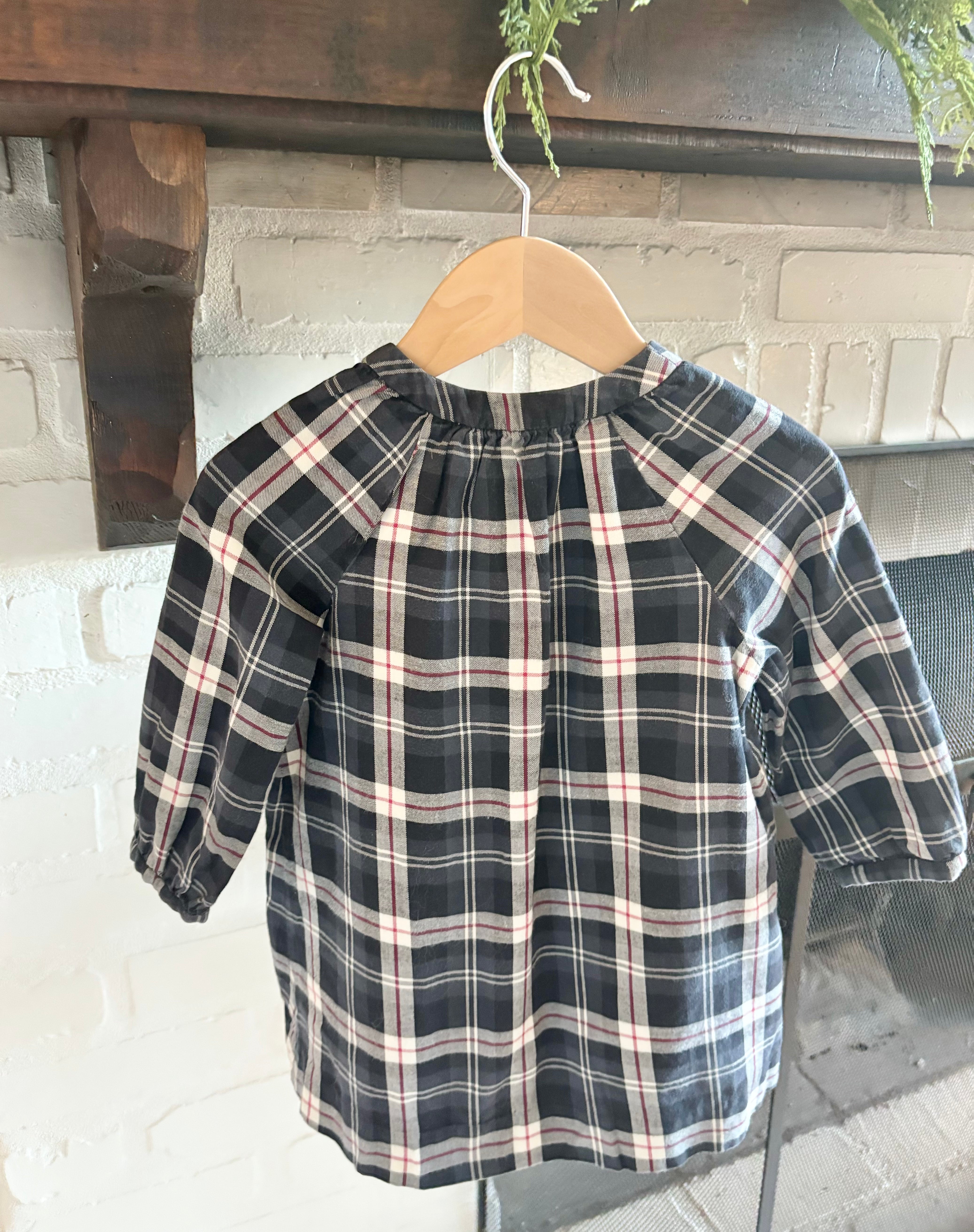 Bonpoint - Blue Plaid Dress 2Y