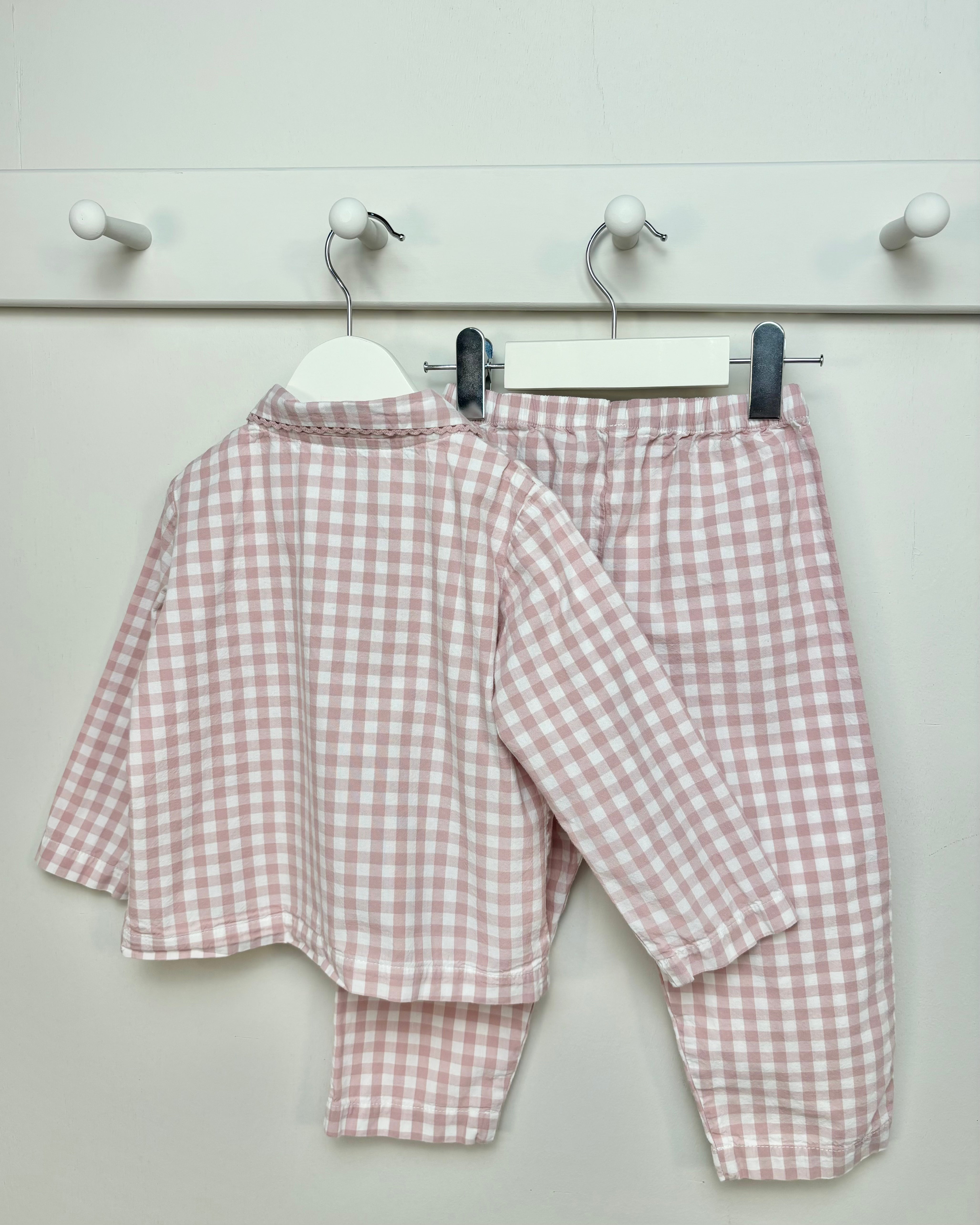 Maison Phau - Pink Gingham Playsuit 2-3Y