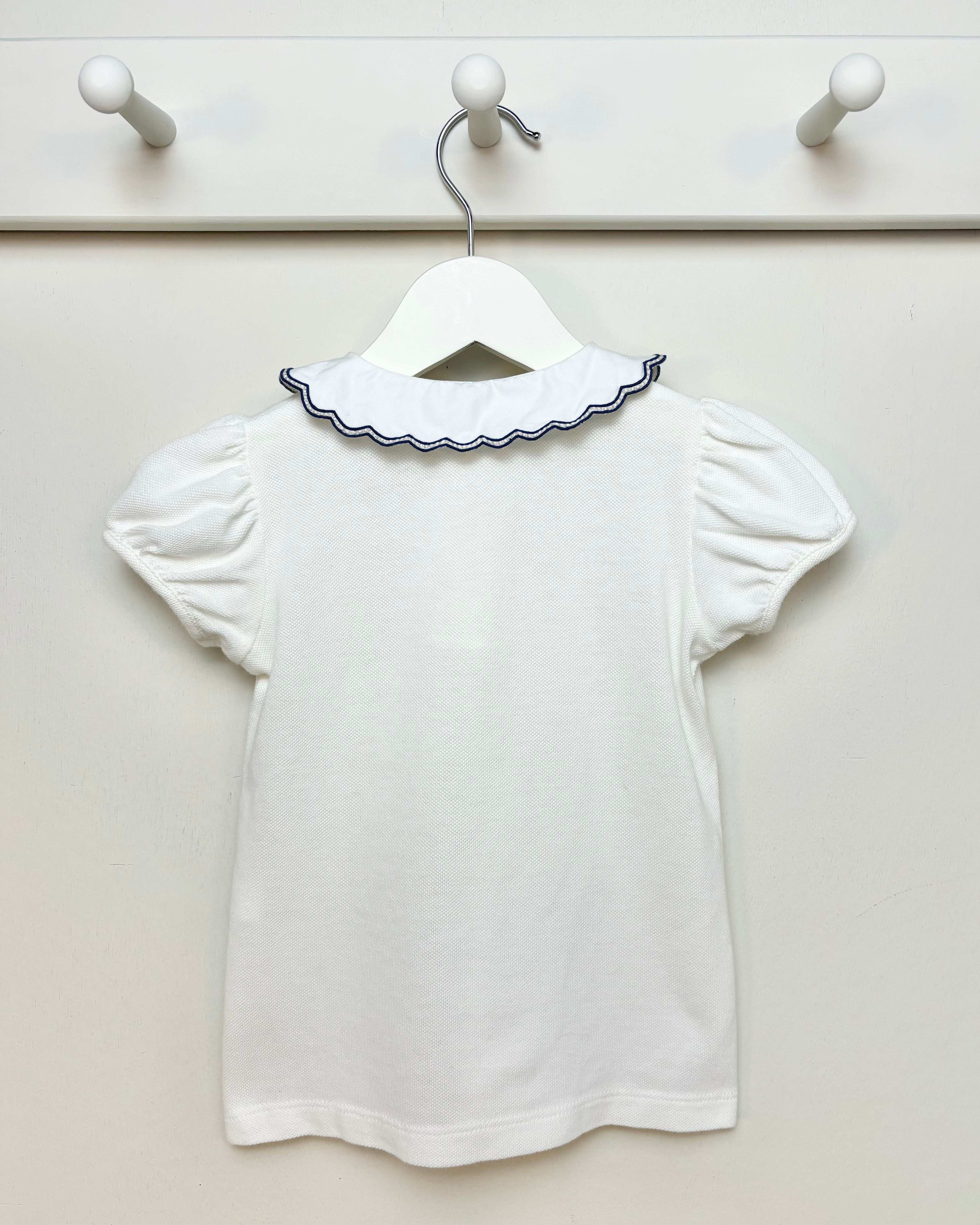 Nicoletta Fanna - Polo with Scallop Collar 3Y